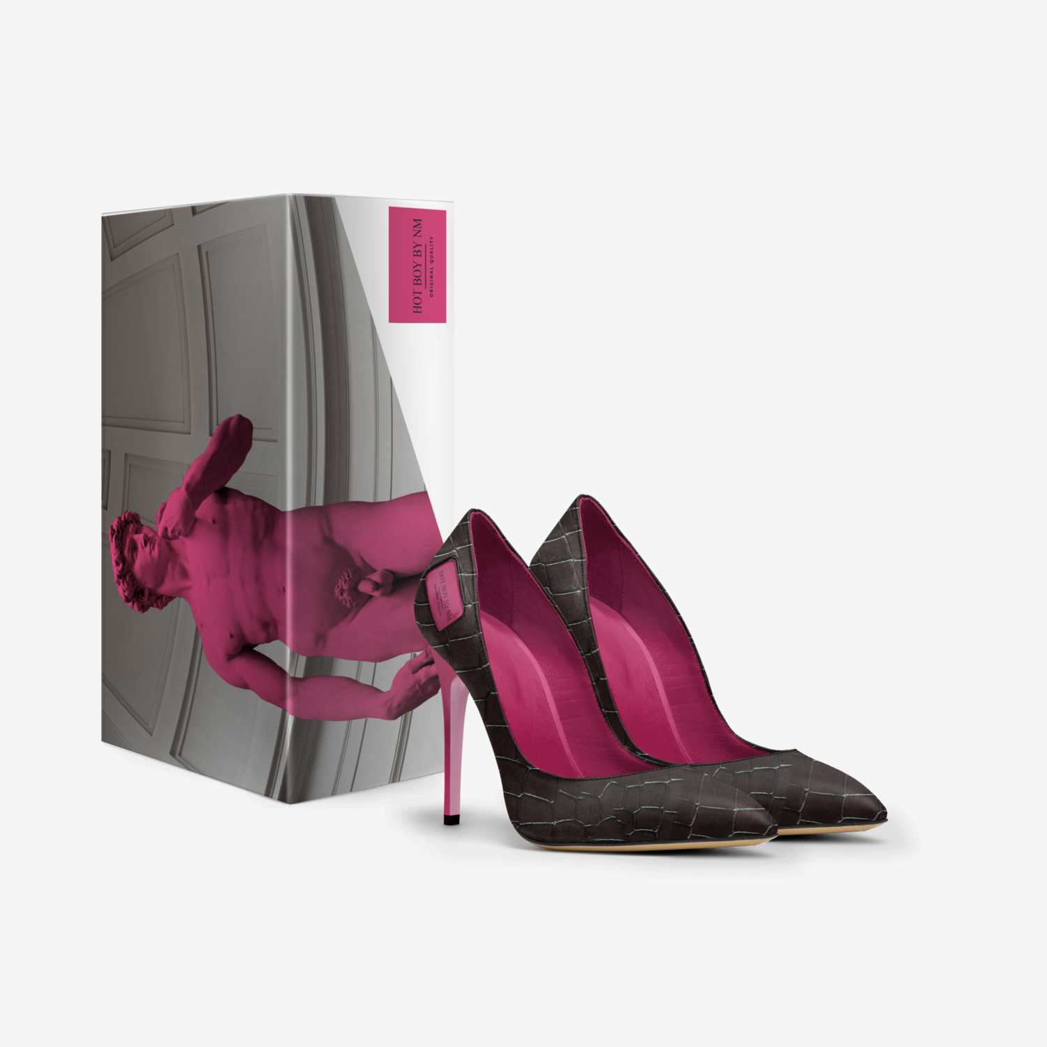 Hot Boy By NM custom made in Italy shoes by Ronnelle Harvey | Box view