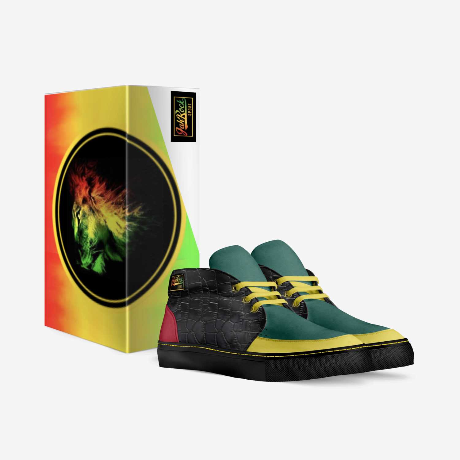 JAH ROCK SPORT custom made in Italy shoes by Shahn W Mitchell | Box view