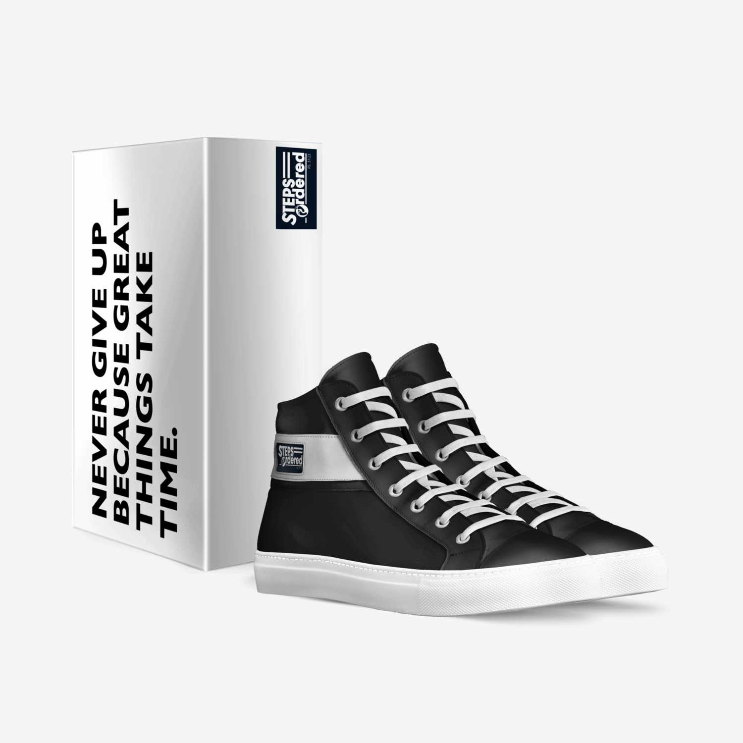 Steps Ordered-K1 custom made in Italy shoes by Barry Henson | Box view