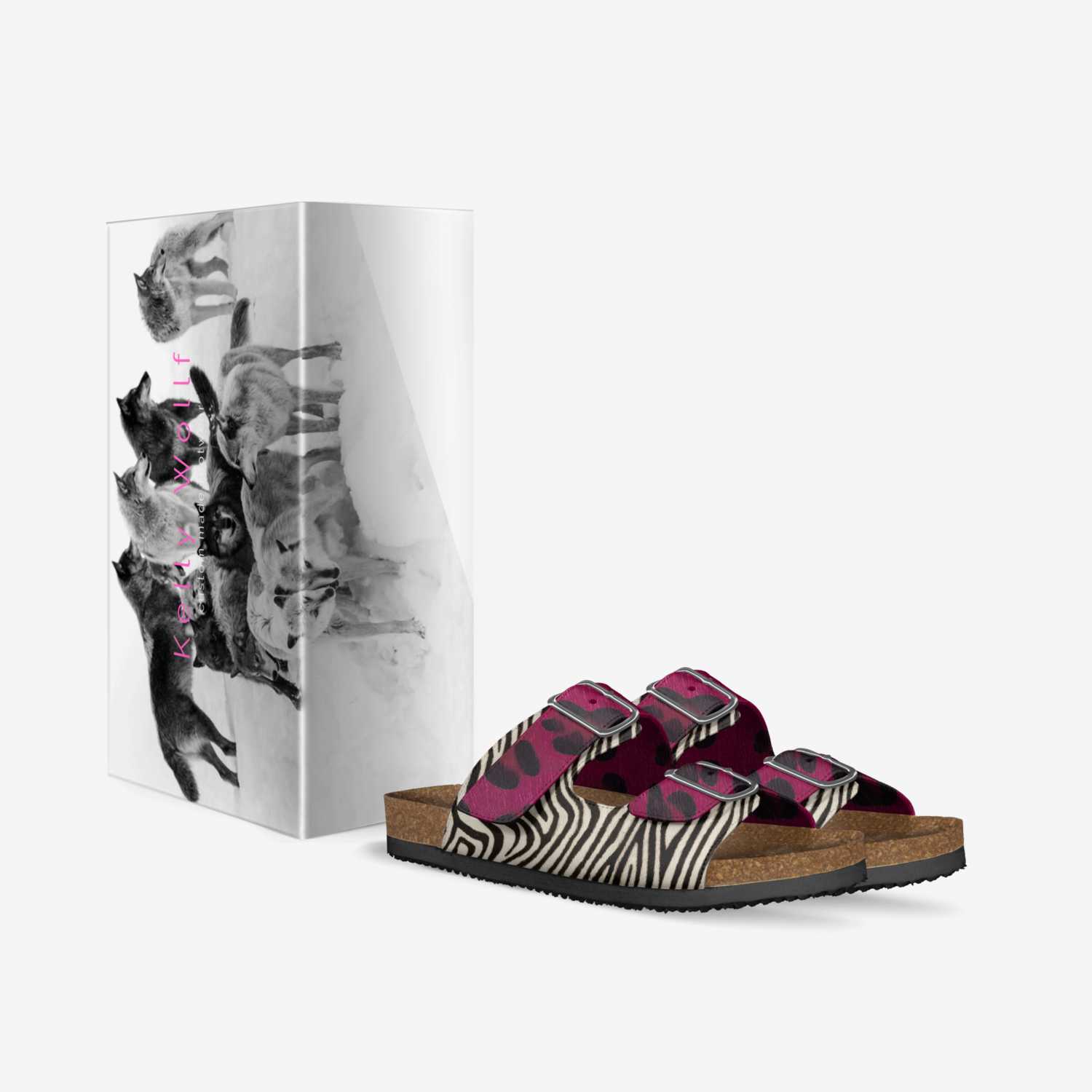 The Wild Side Pink custom made in Italy shoes by Kelly Wollf | Box view