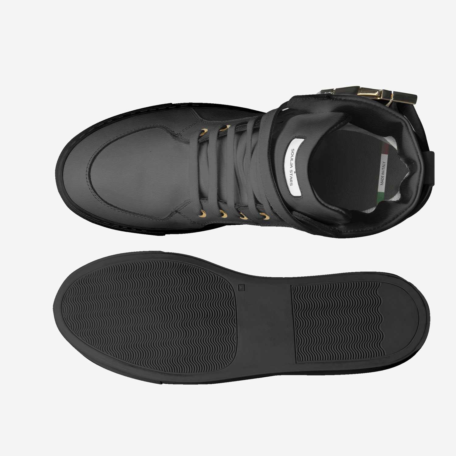 Soulja Stars custom made in Italy shoes by Deandre Way | Top view