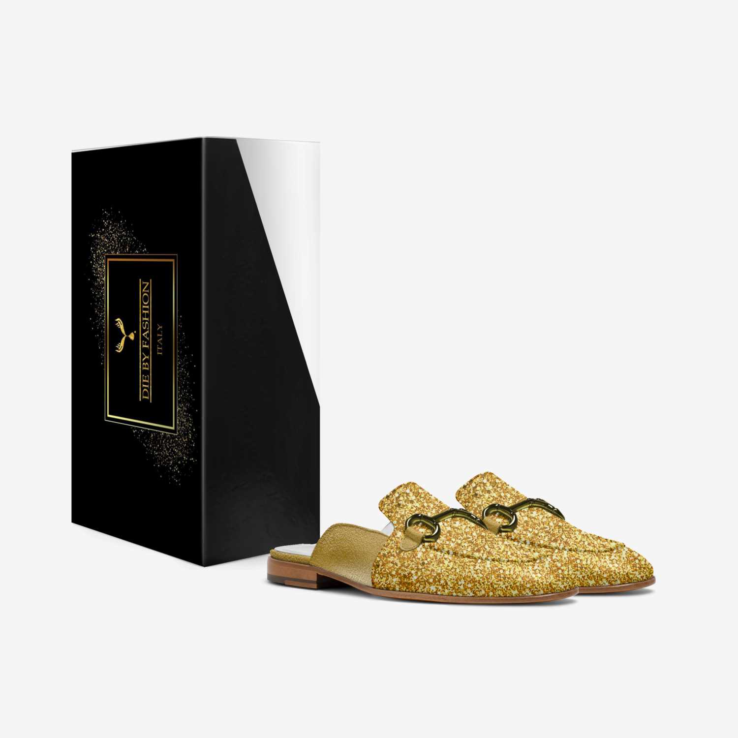 Infinite Sparkle custom made in Italy shoes by Rasheeda Socolove | Box view