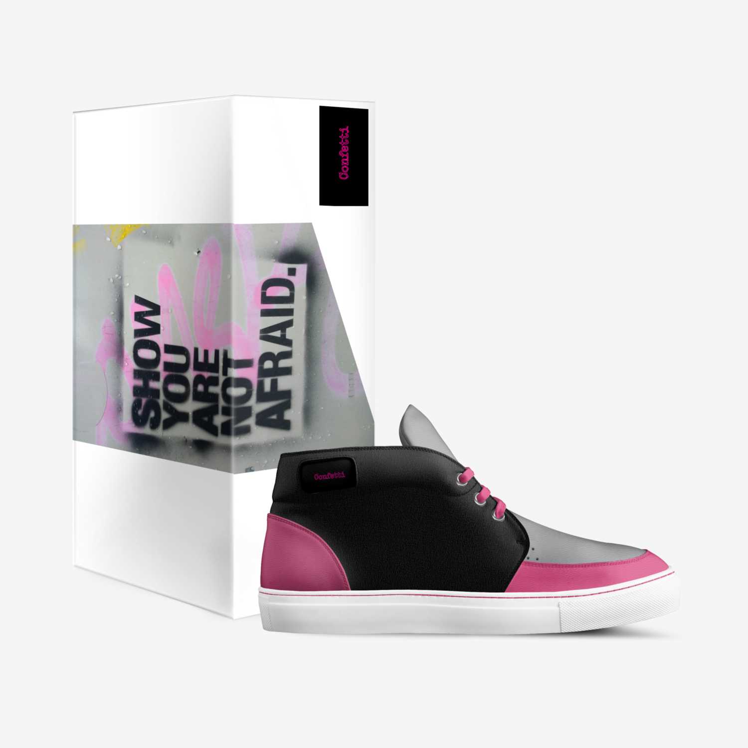 Confetti  custom made in Italy shoes by Colandra Hamilton | Box view