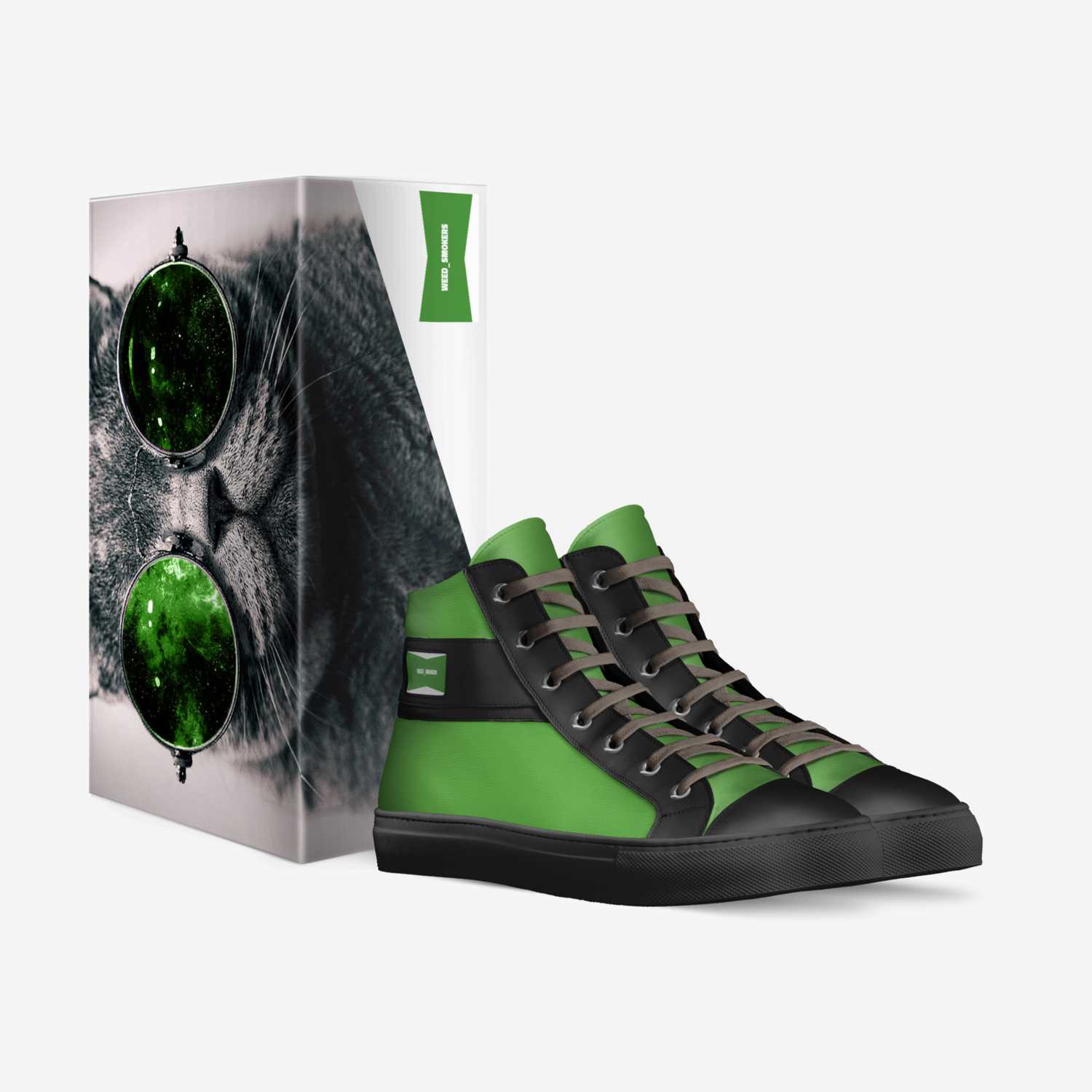WEED_SMOKERS custom made in Italy shoes by Ksinthagreat Ksin | Box view