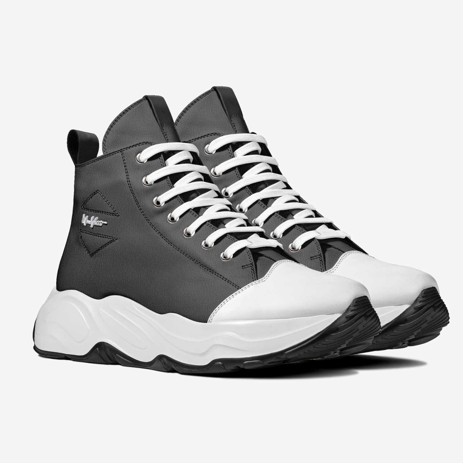 Verses 004 custom made in Italy shoes by Moneyatti Brand | Double view