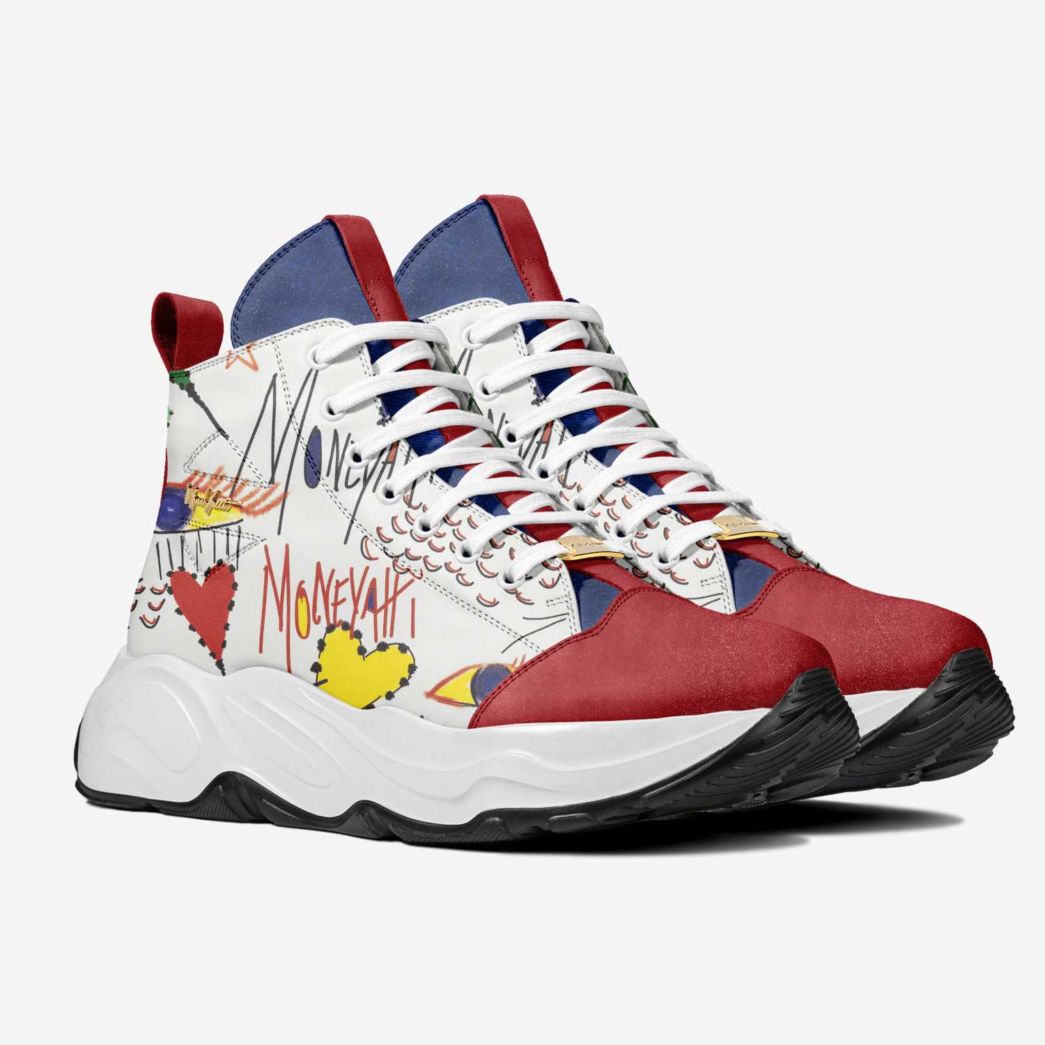 Verses 009 custom made in Italy shoes by Moneyatti Brand | Double view