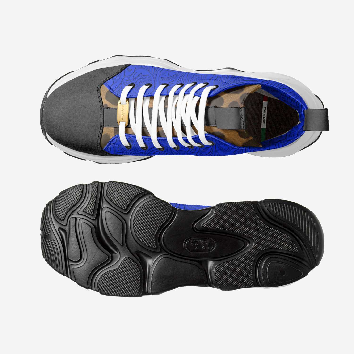 Verses 019 custom made in Italy shoes by Moneyatti Brand | Top view