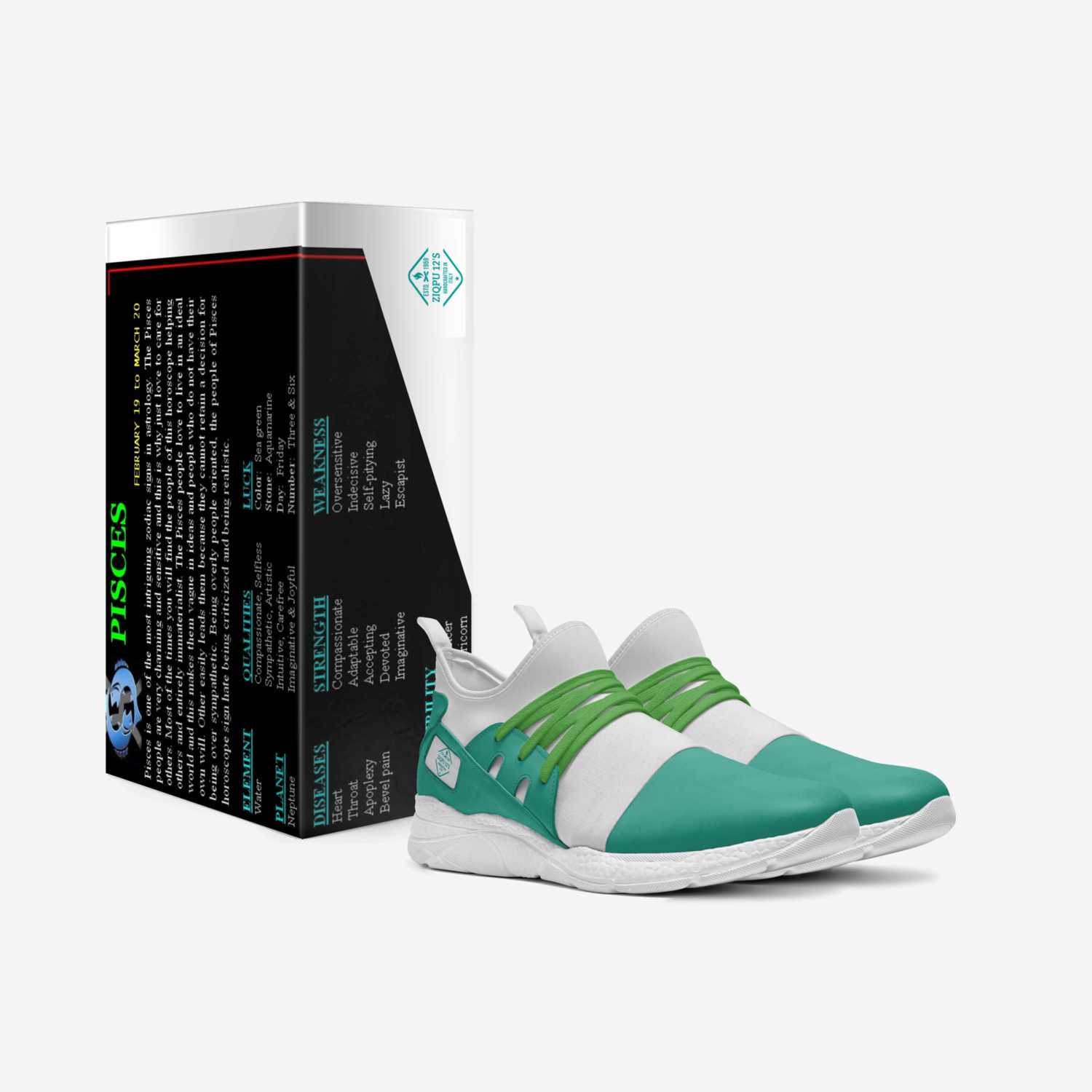 Ziqpu 12's custom made in Italy shoes by Terrell Foster | Box view