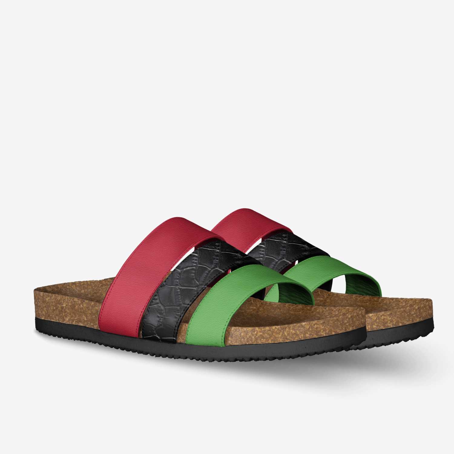 BLACKKK custom made in Italy shoes by Trey Fx | Double view