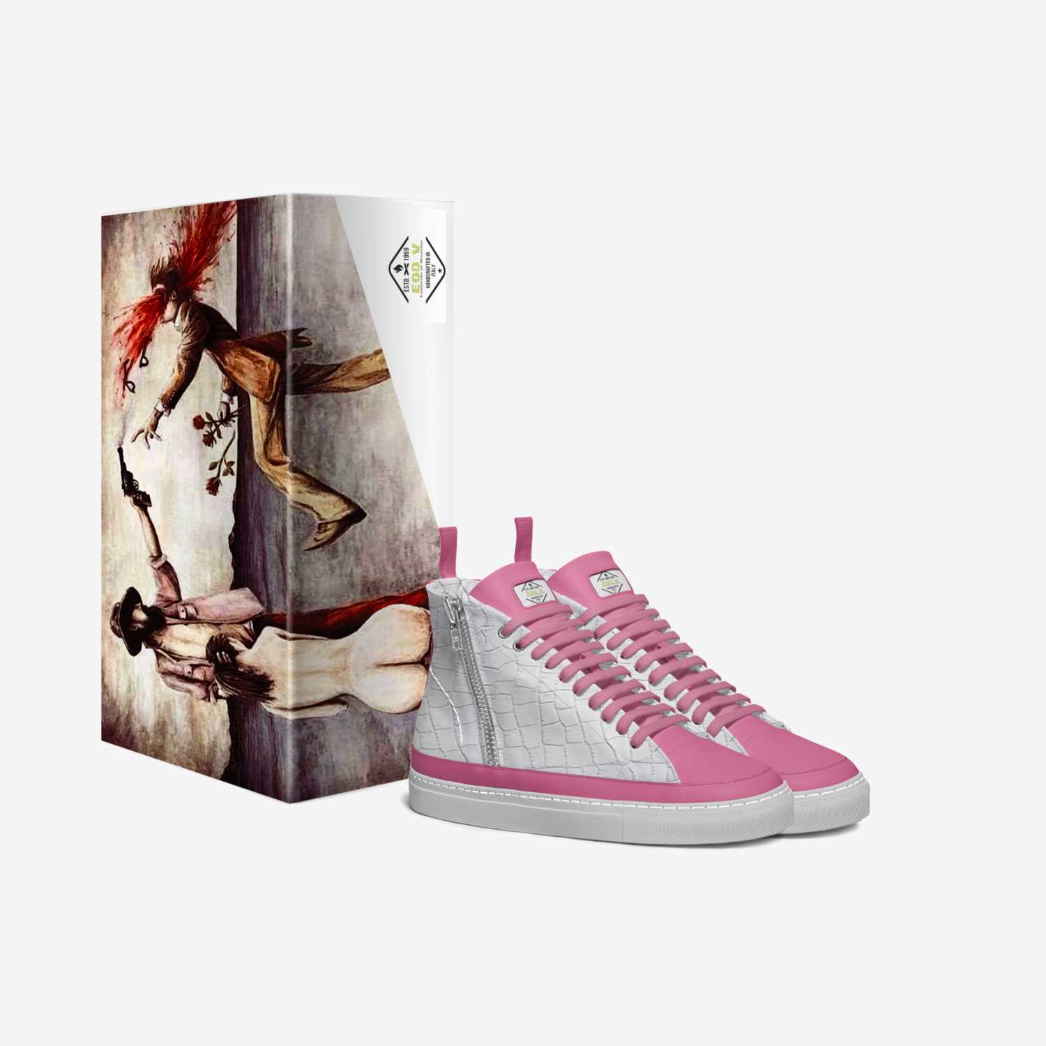 EOD 5 custom made in Italy shoes by Kamikaze Cmi | Box view