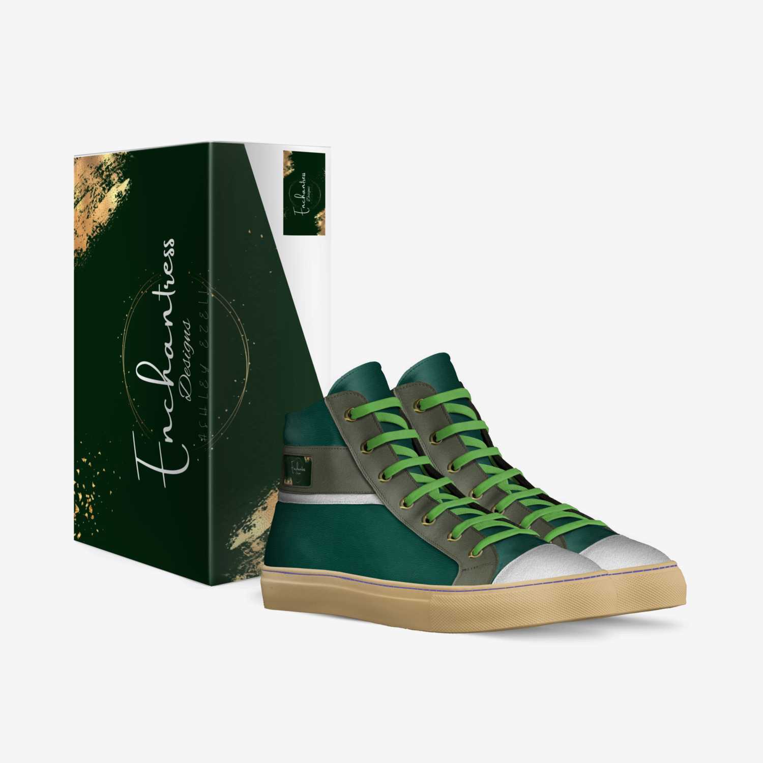 Seeing Green custom made in Italy shoes by Ashley Ezell | Box view
