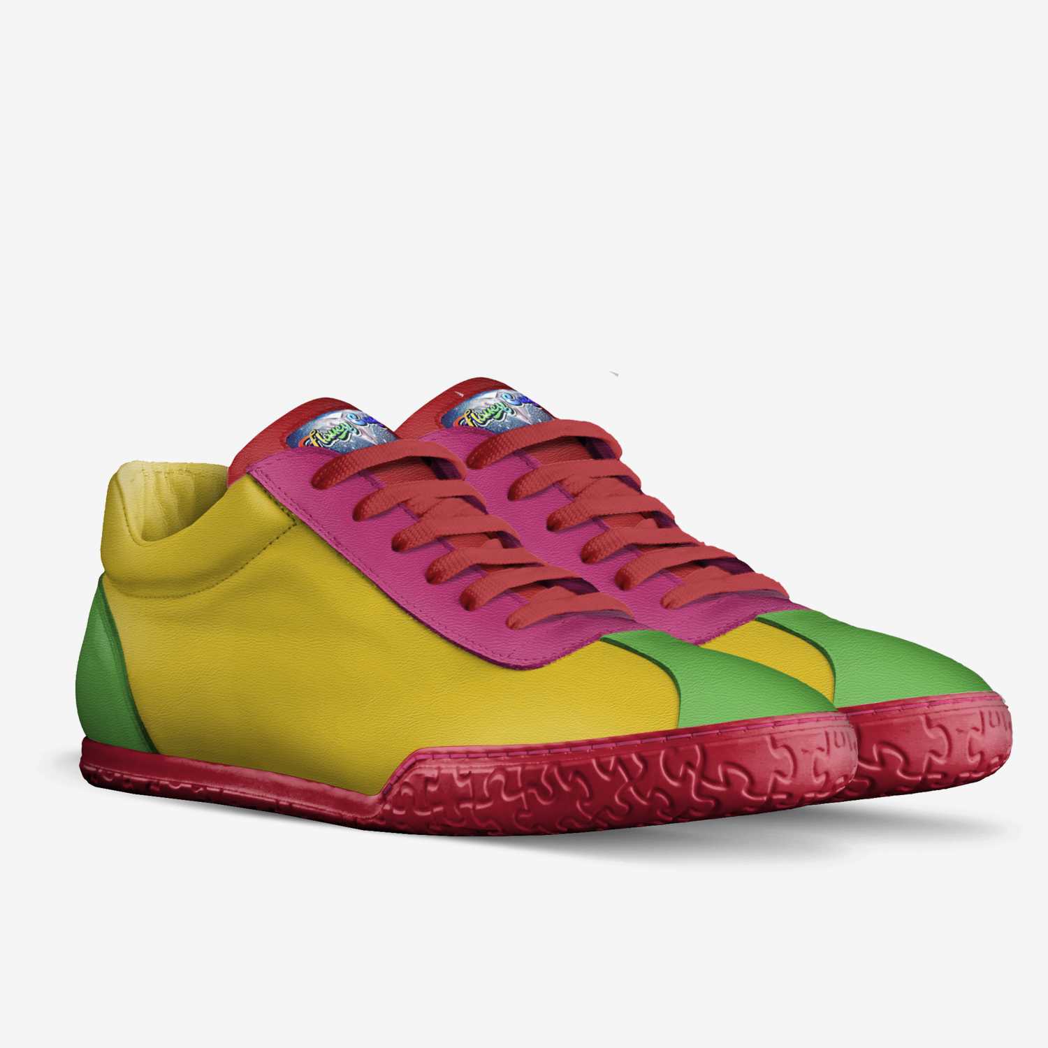 flaucy saucy custom made in Italy shoes by Ahshaki Gibson | Double view