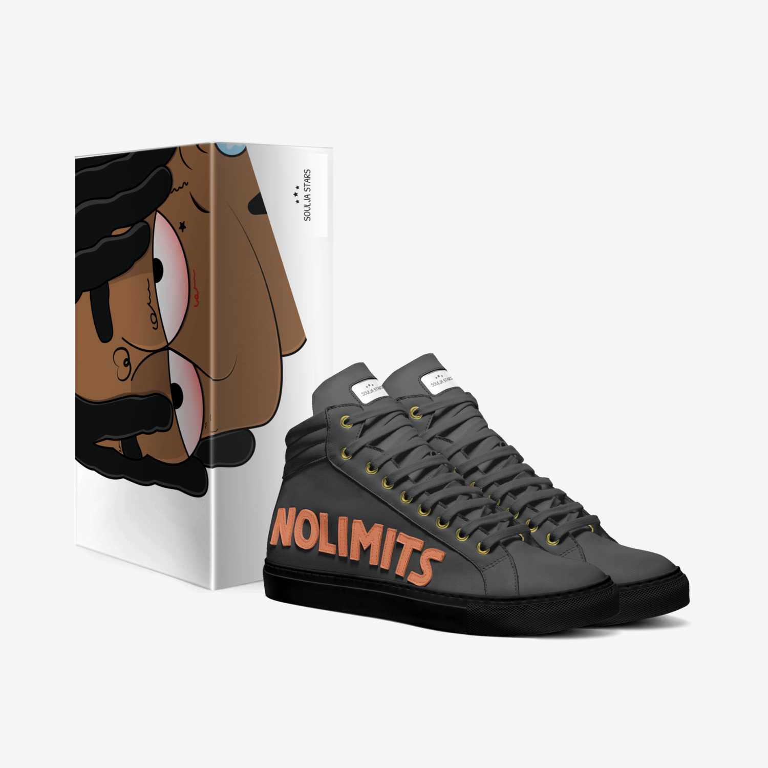 Soulja Stars custom made in Italy shoes by Deandre Way | Box view