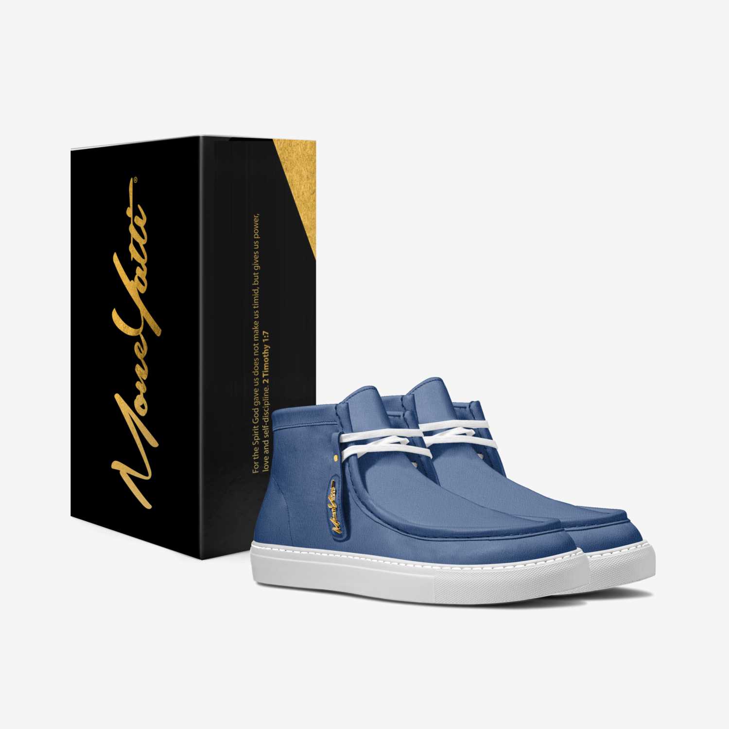 LUX SUEDE 011 custom made in Italy shoes by Moneyatti Brand | Box view