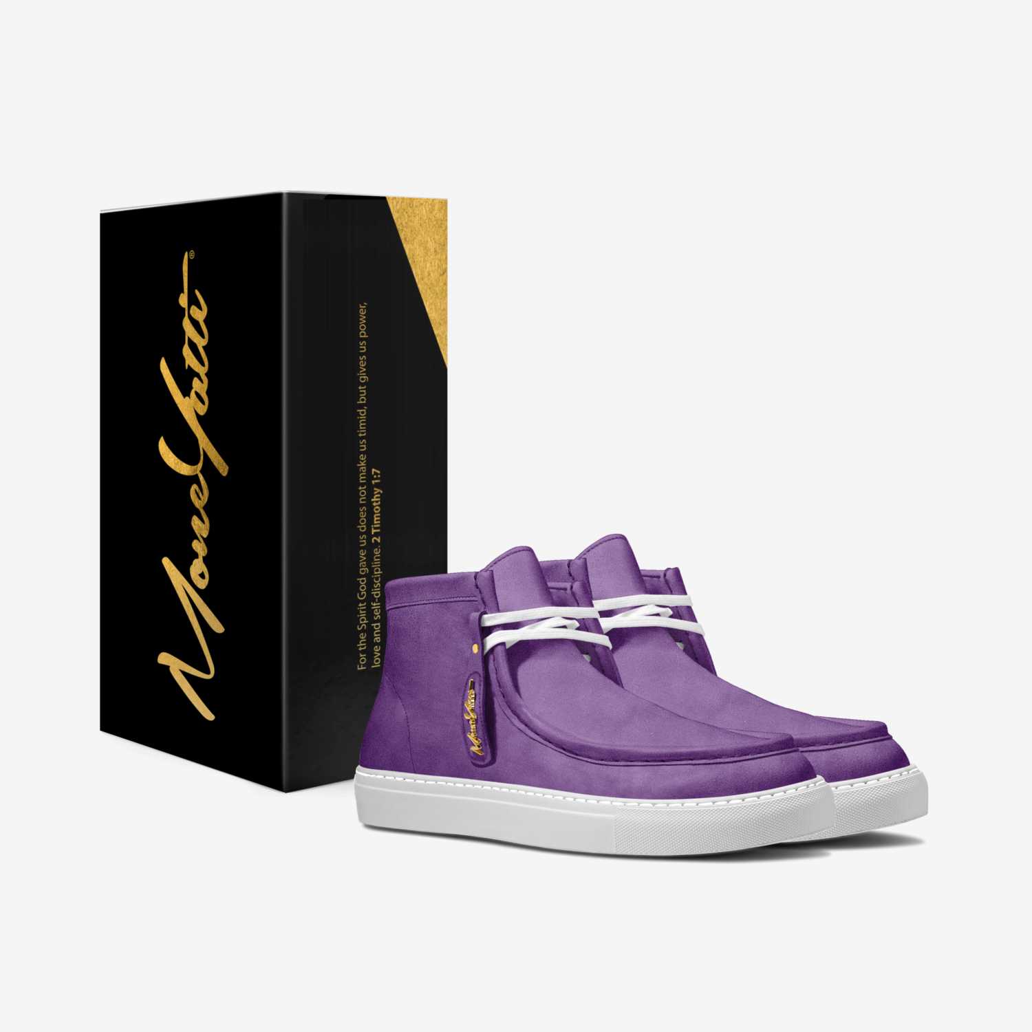 LUX SUEDE 010 custom made in Italy shoes by Moneyatti Brand | Box view