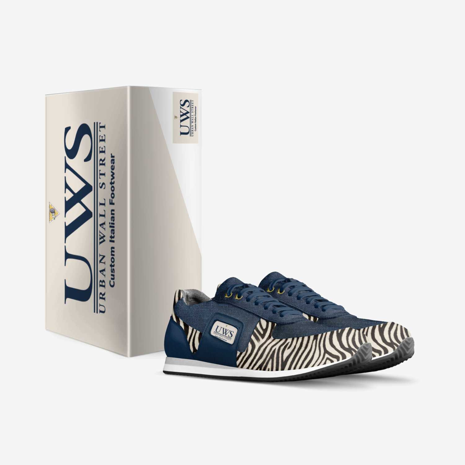 BLU ZEBRAZ custom made in Italy shoes by Urbanwallstreet Earl | Box view