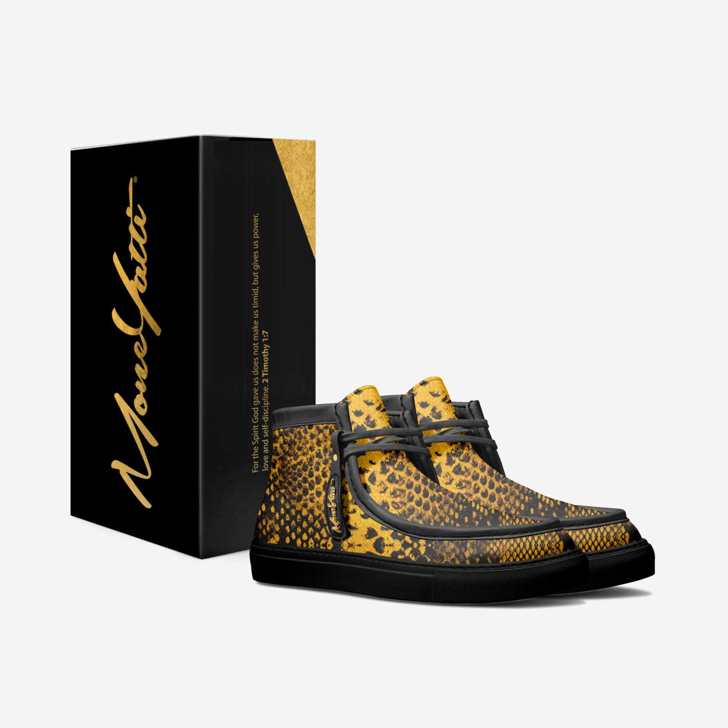 LUX 018 custom made in Italy shoes by Moneyatti Brand | Box view
