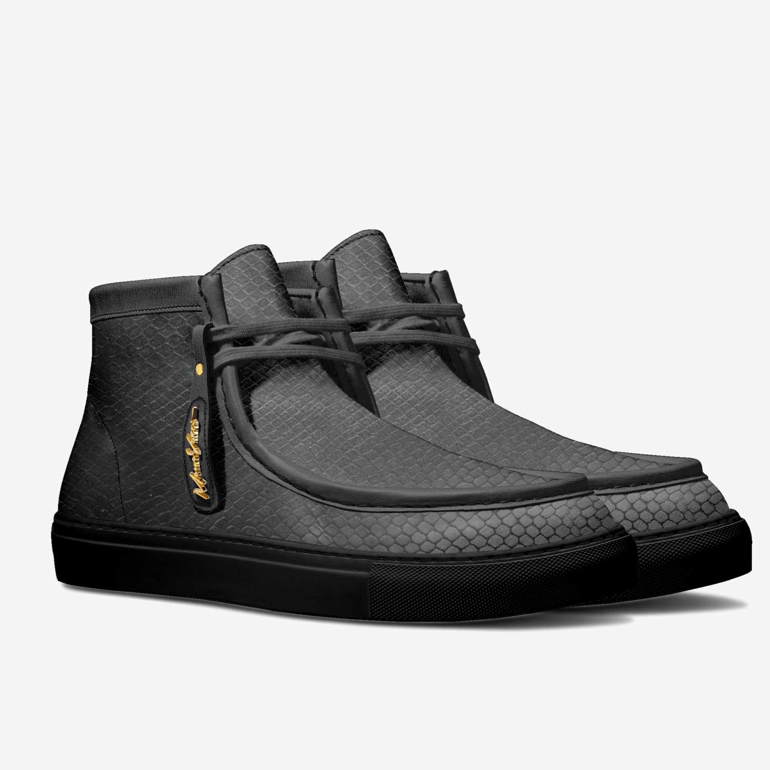 LUX 001 custom made in Italy shoes by Moneyatti Brand | Double view