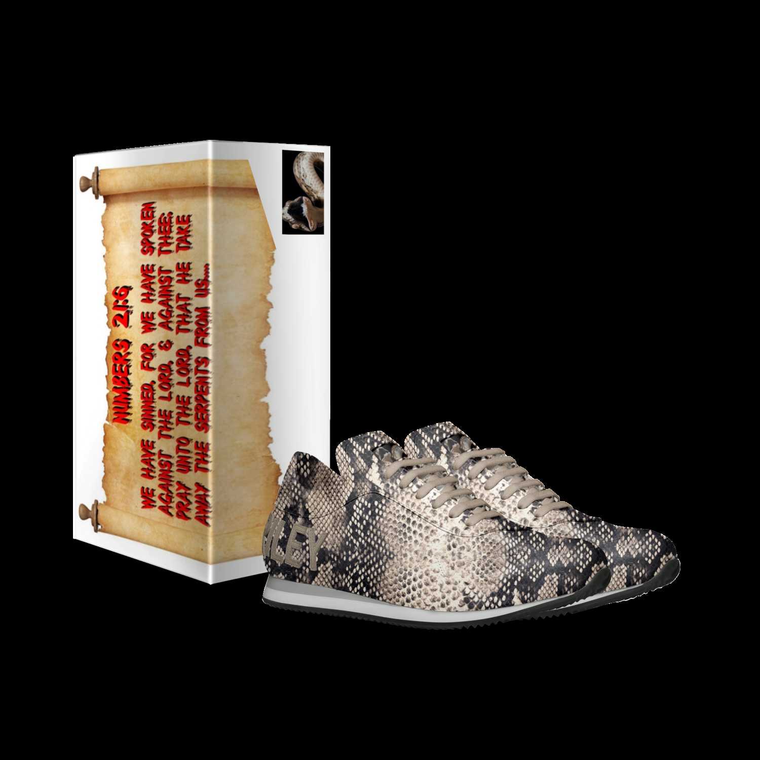 Shoes with gold numbers top