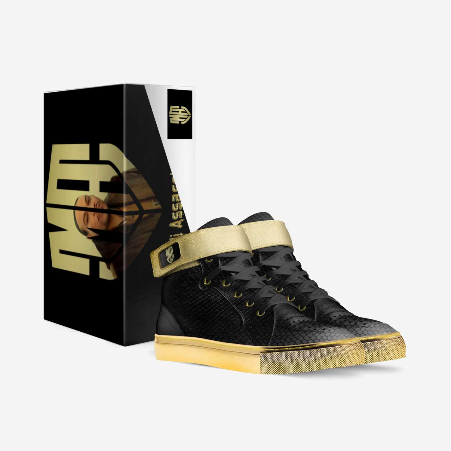 Assassin Makaveli  custom made in Italy shoes by The Giftedcompanyllc & Chri$ Lowe | Box view