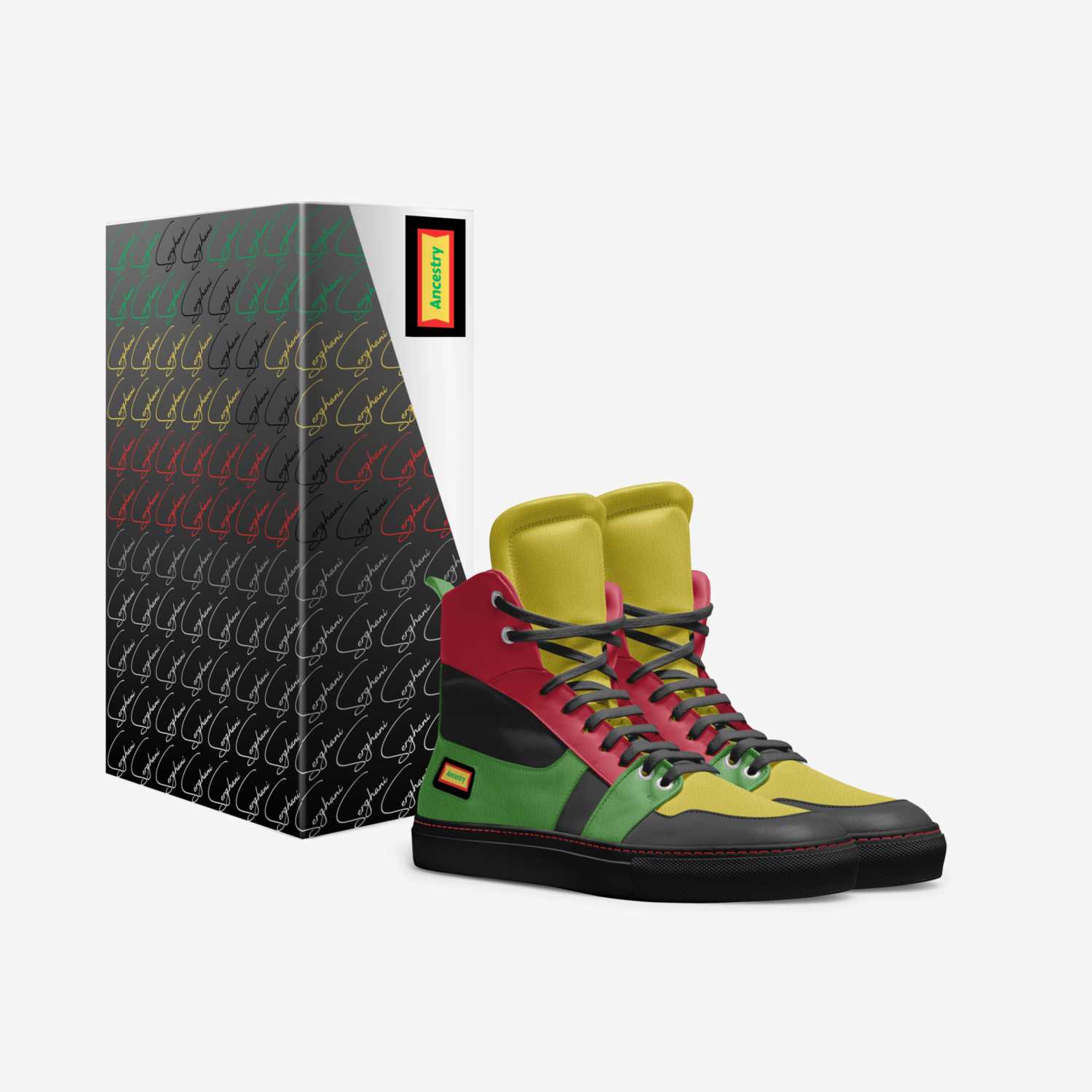 Ancestry custom made in Italy shoes by Dopeirl | Box view