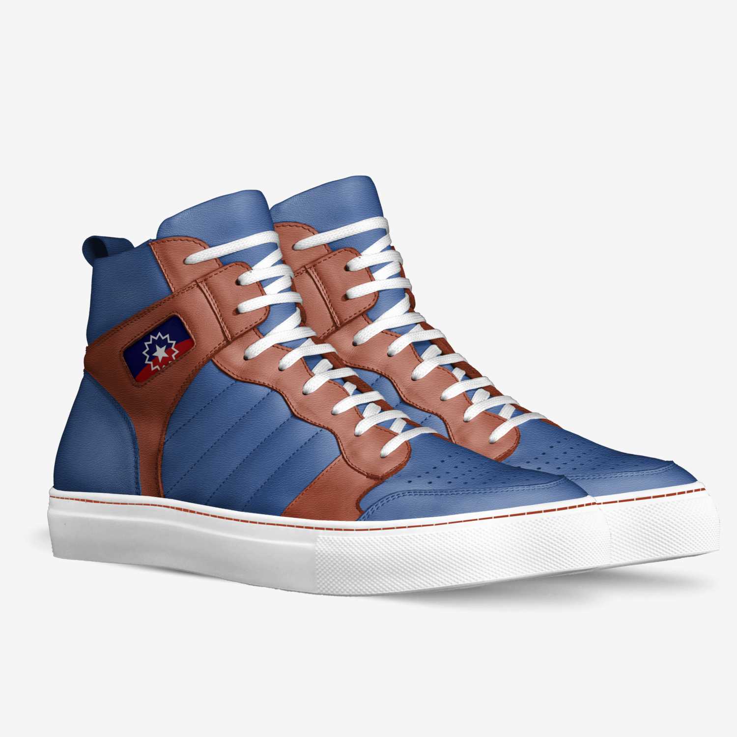 Juneteenth  custom made in Italy shoes by Rauh Karim | Double view