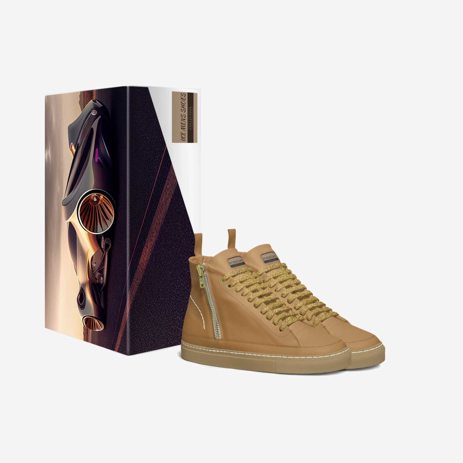 IKE MENS SHOES custom made in Italy shoes by Isaac A Mensah | Box view