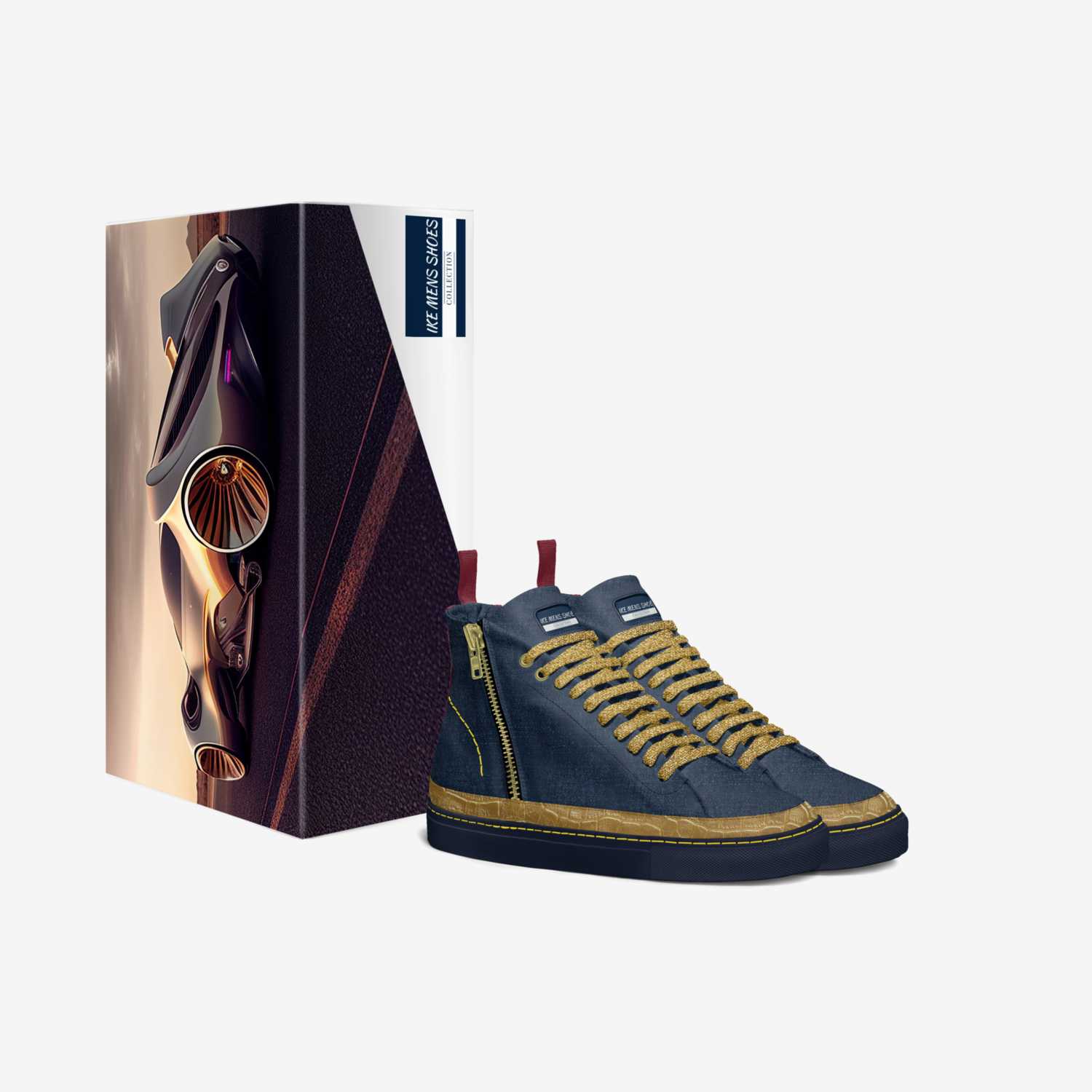 IKE MENS SHOES custom made in Italy shoes by Isaac A Mensah | Box view