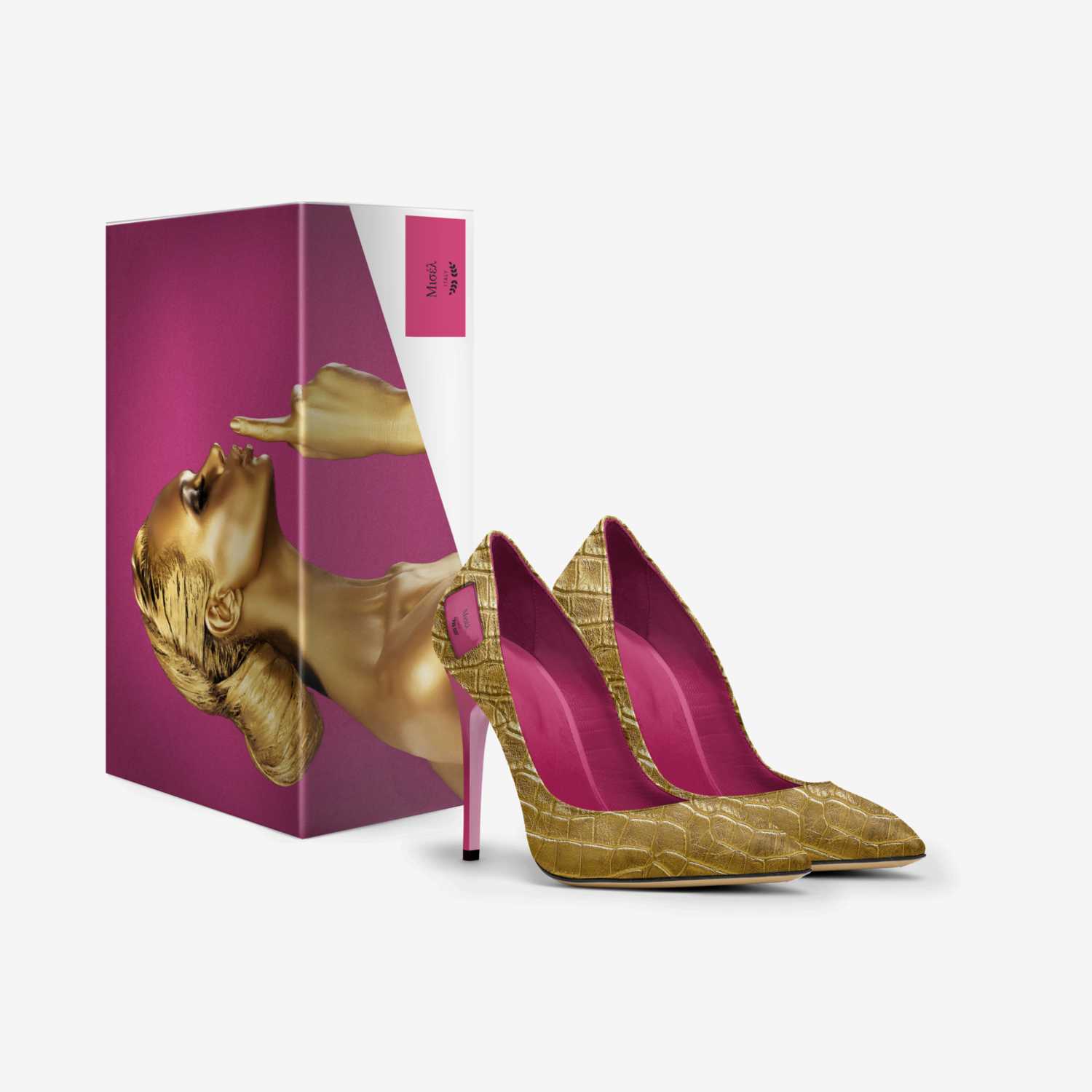 Μισέλ  custom made in Italy shoes by Michelle Lambert | Box view