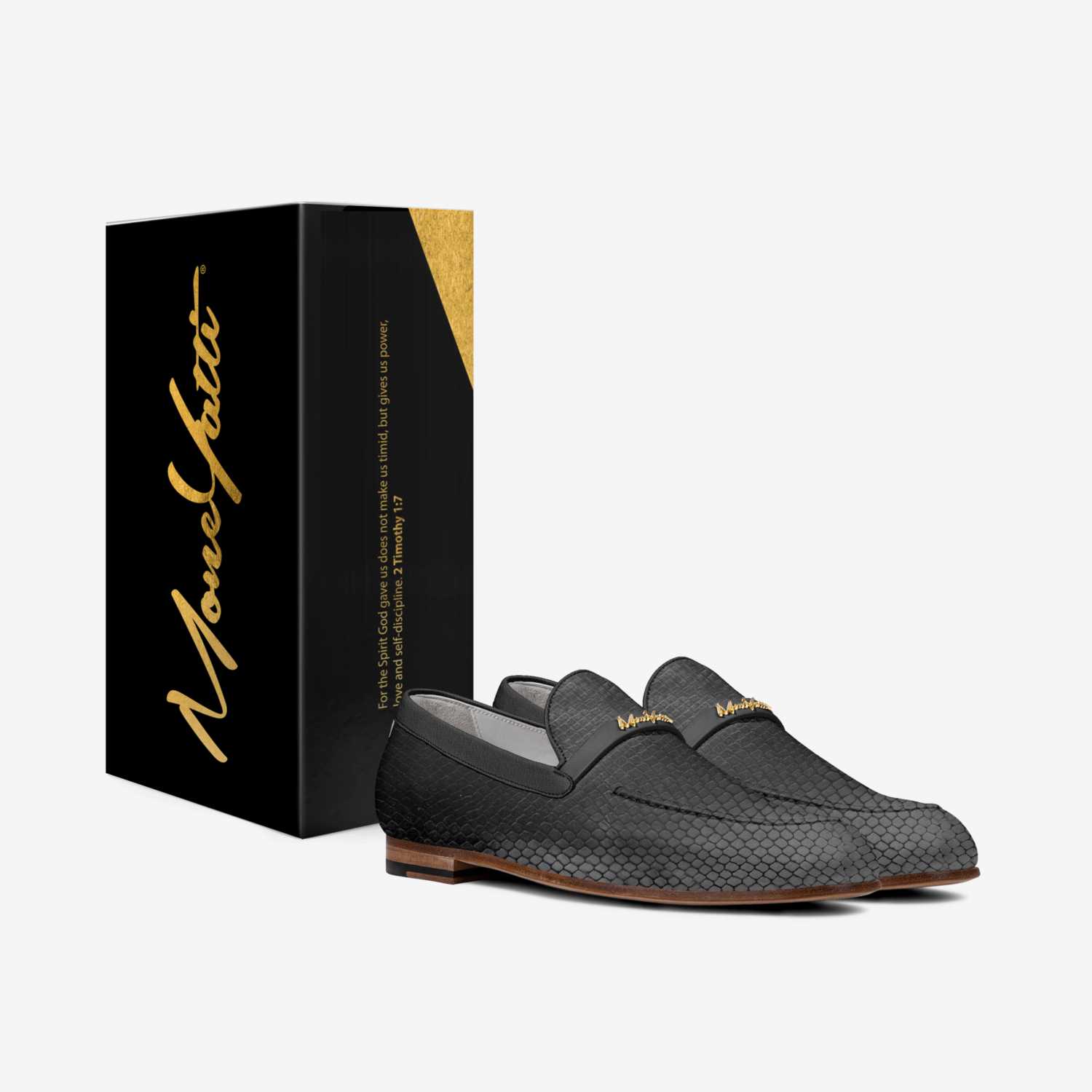 ElegantDrip 002 custom made in Italy shoes by Moneyatti Brand | Box view