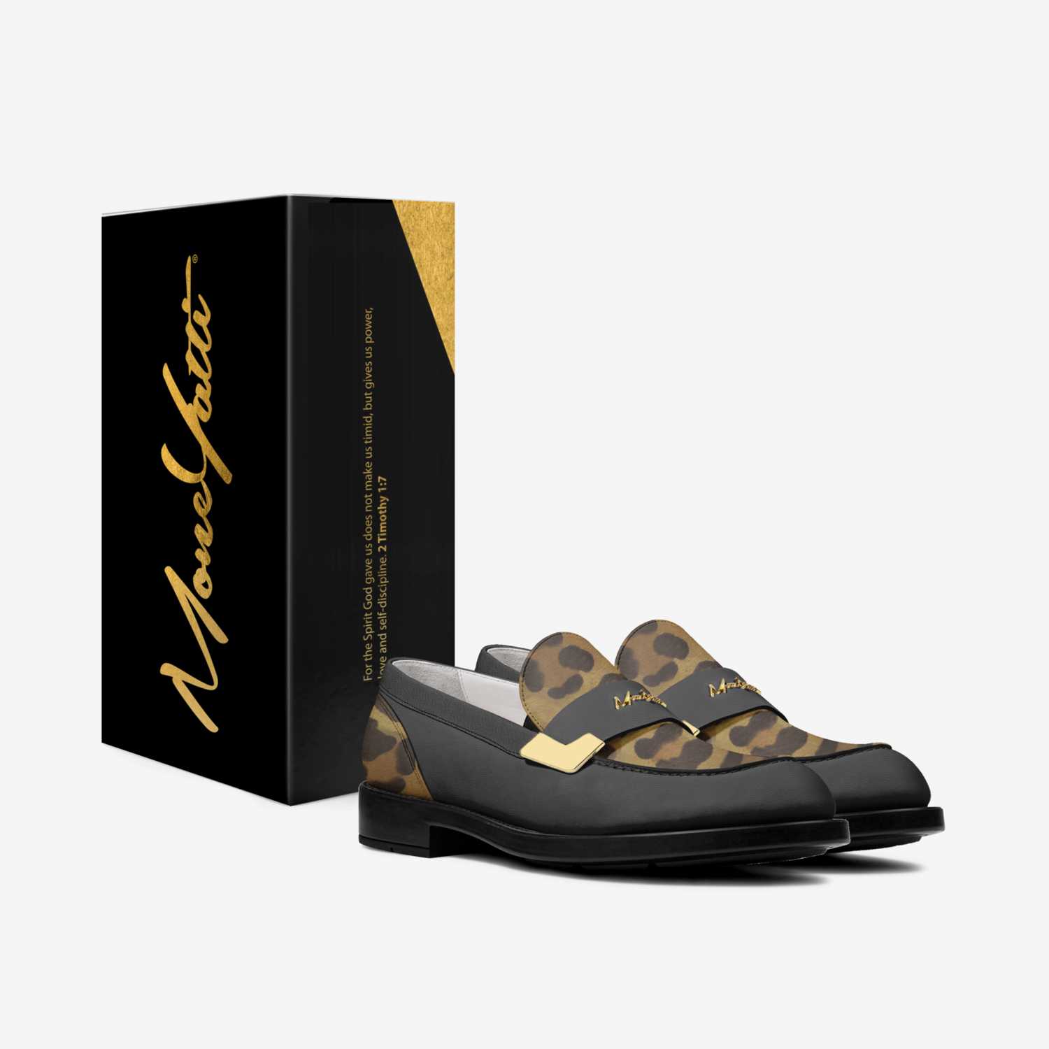 ElegantDrip 010 custom made in Italy shoes by Moneyatti Brand | Box view