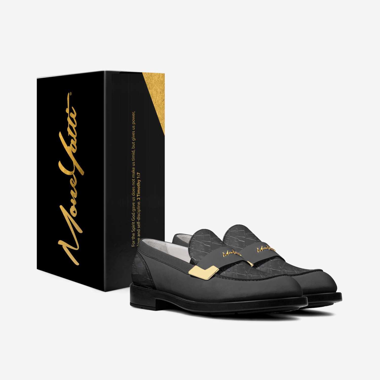 ElegantDrip 012 custom made in Italy shoes by Moneyatti Brand | Box view