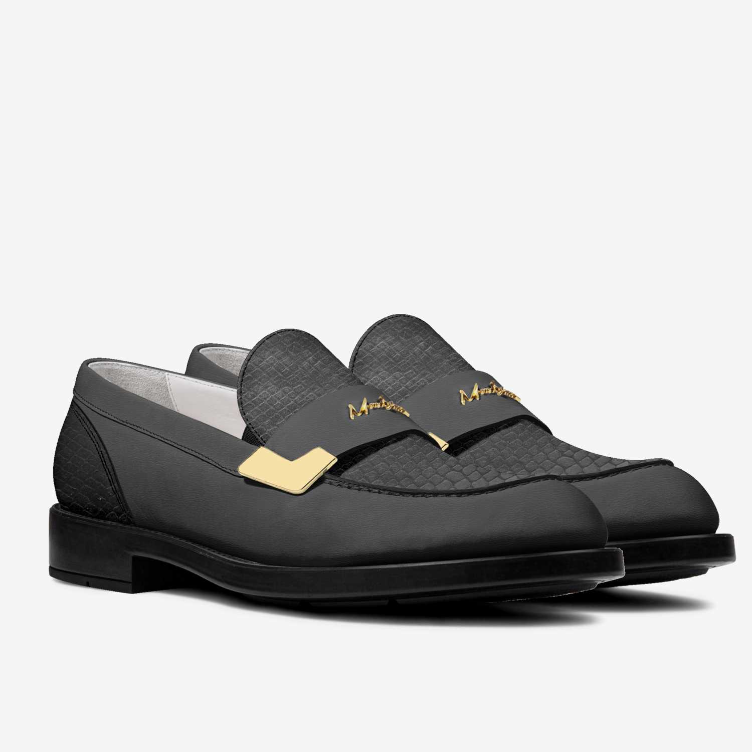 ElegantDrip 013 custom made in Italy shoes by Moneyatti Brand | Double view