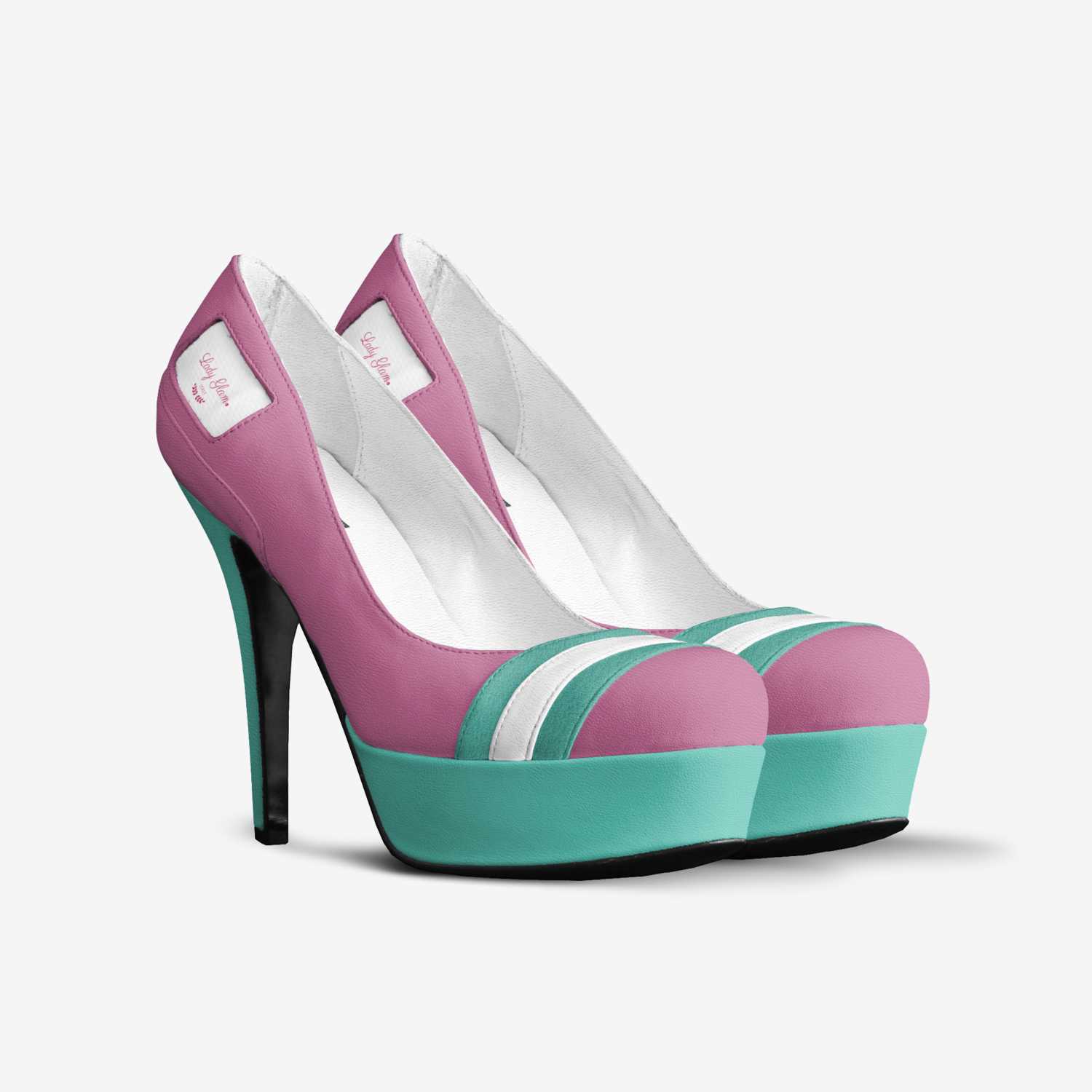 Lady Glam custom made in Italy shoes by Nicholas Blake | Double view