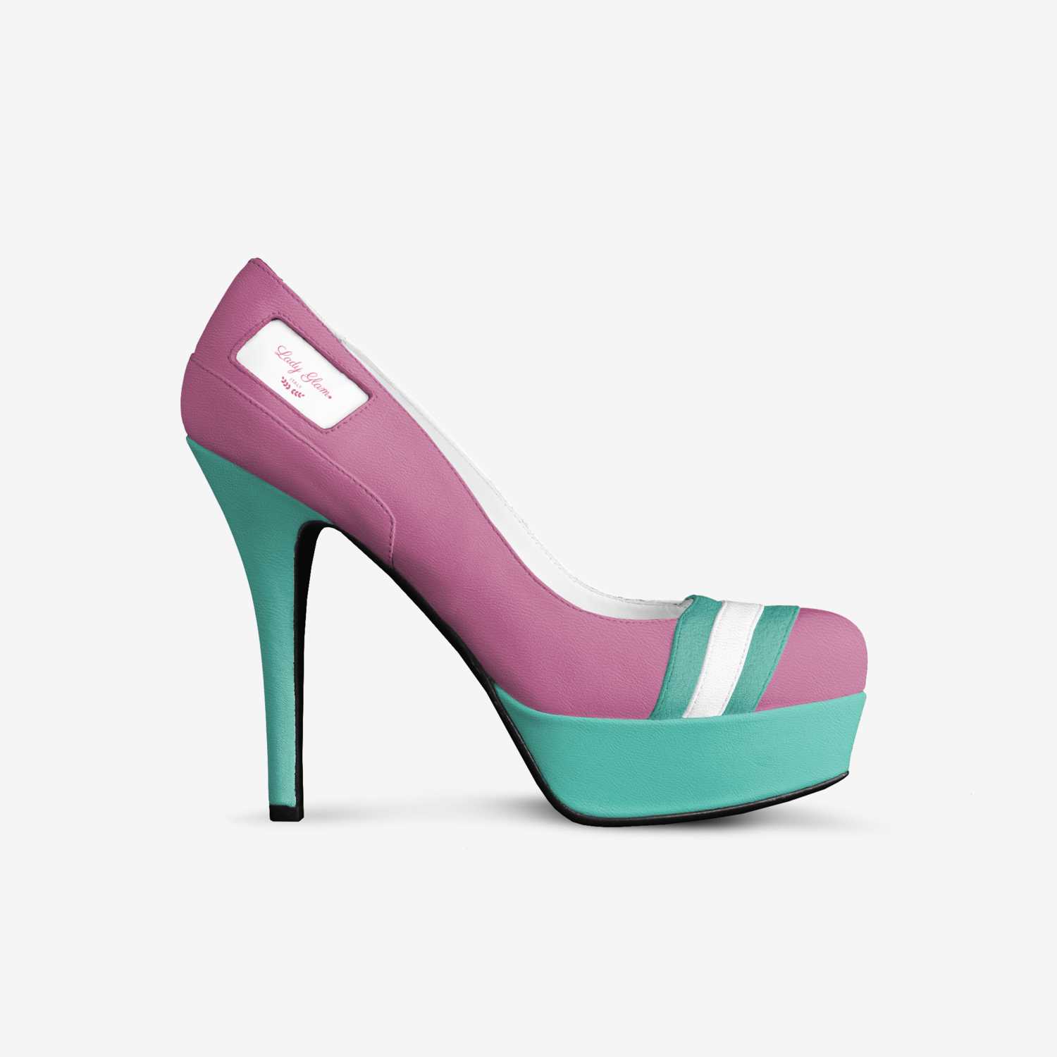 Lady Glam custom made in Italy shoes by Nicholas Blake | Side view