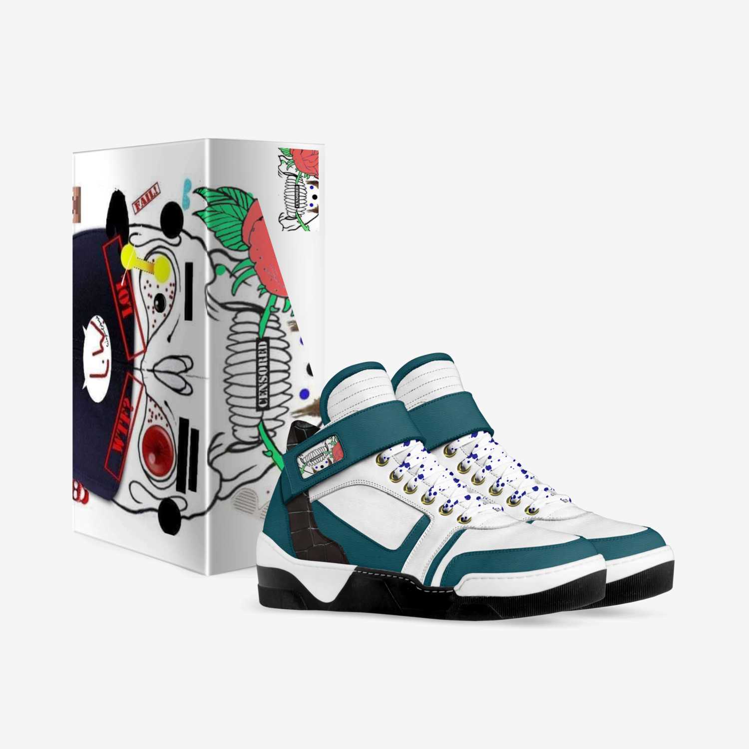 Little Tim custom made in Italy shoes by Kaedinse N Victoria Cash | Box view