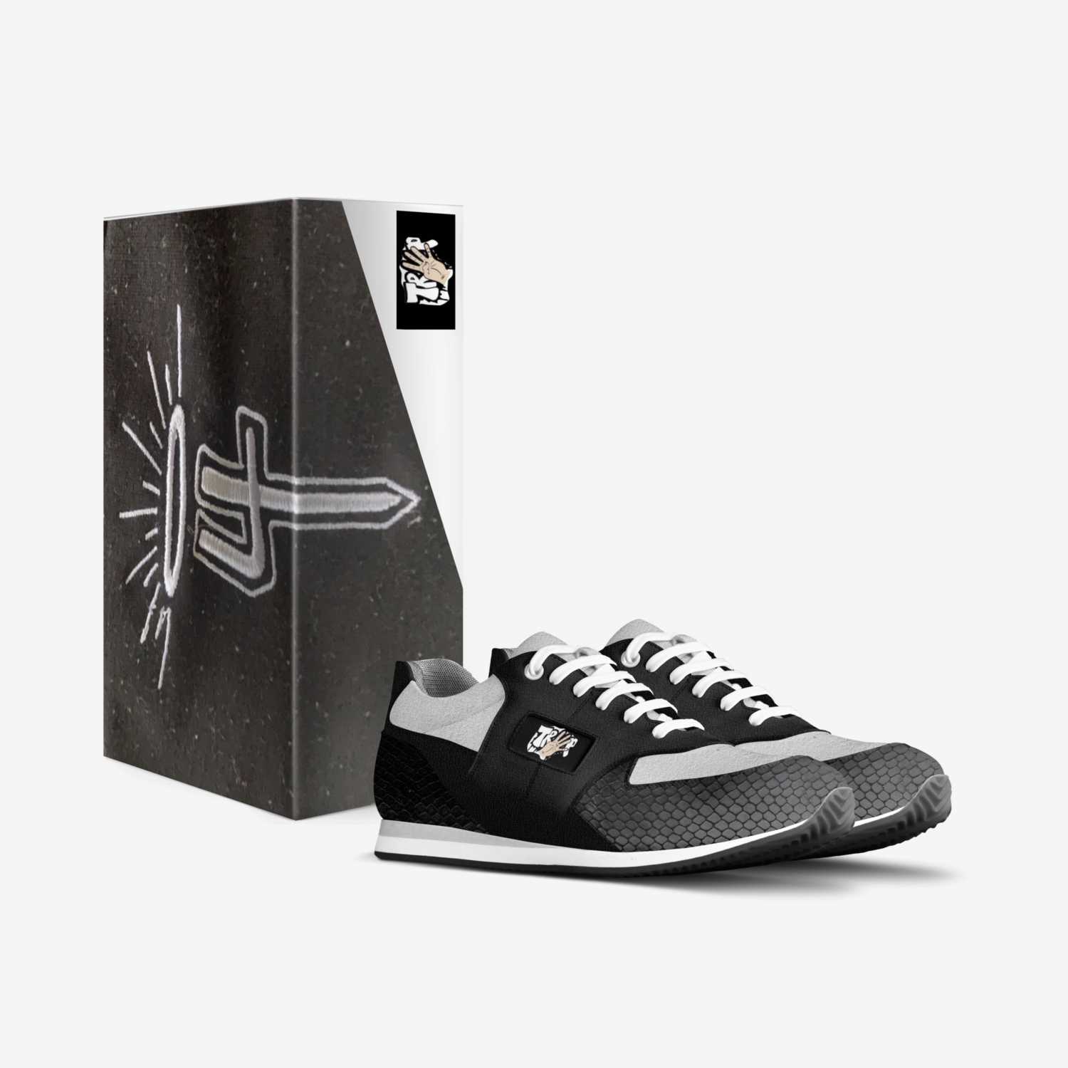 Tr4p g ''MOB ties'' custom made in Italy shoes by Jamez Netan El | Box view