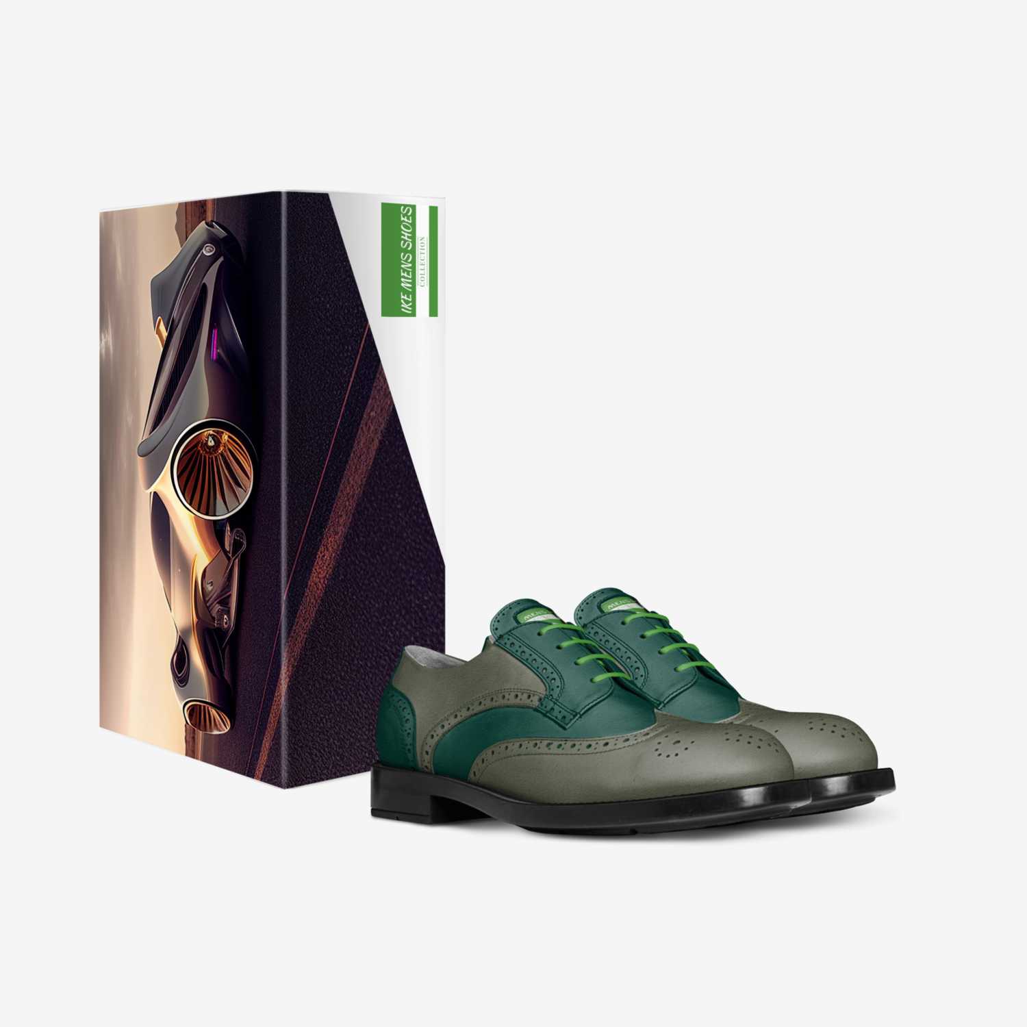 IKE MENS SHOES custom made in Italy shoes by Isaac A Mensah | Box view