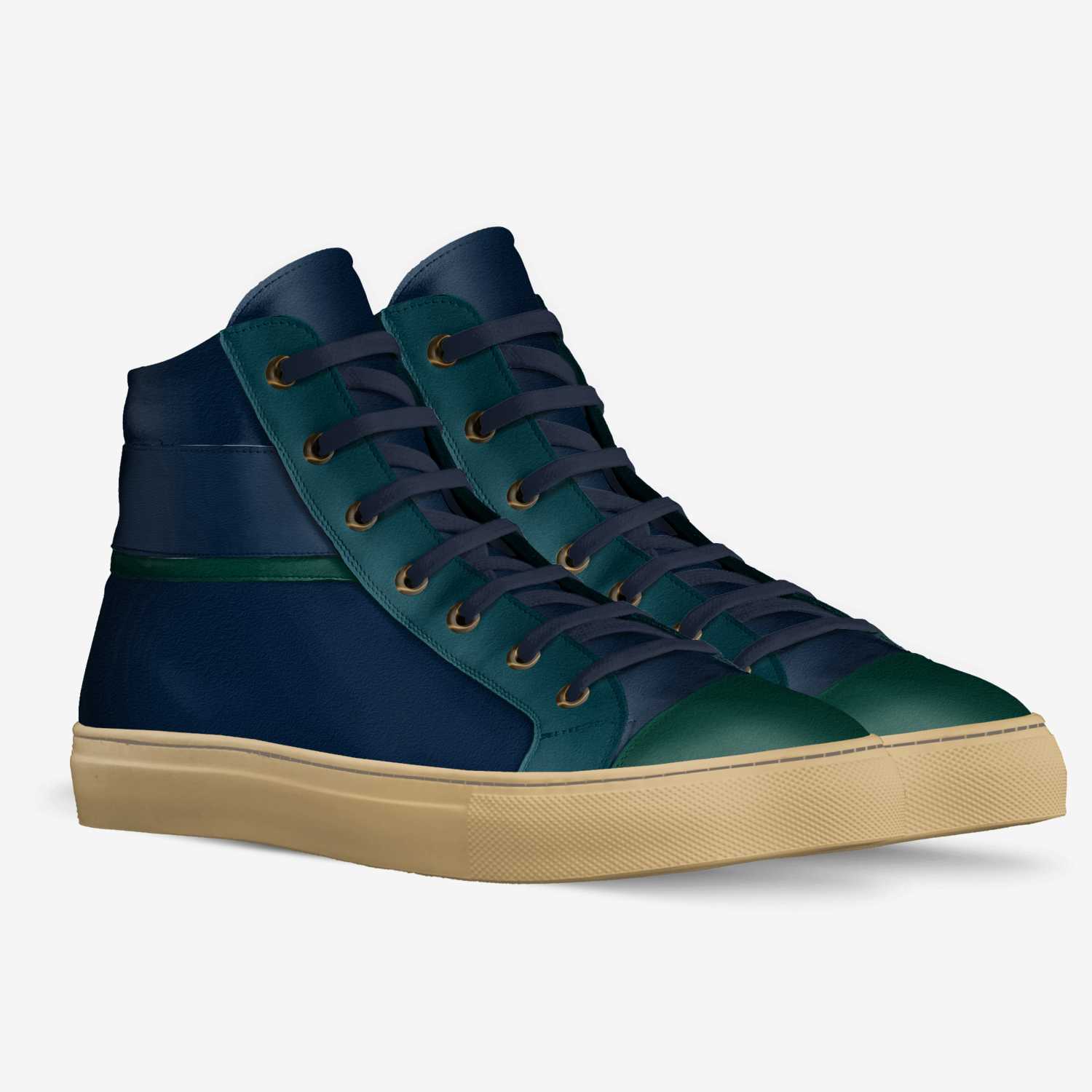 Emerald Collection custom made in Italy shoes by Les Will | Double view
