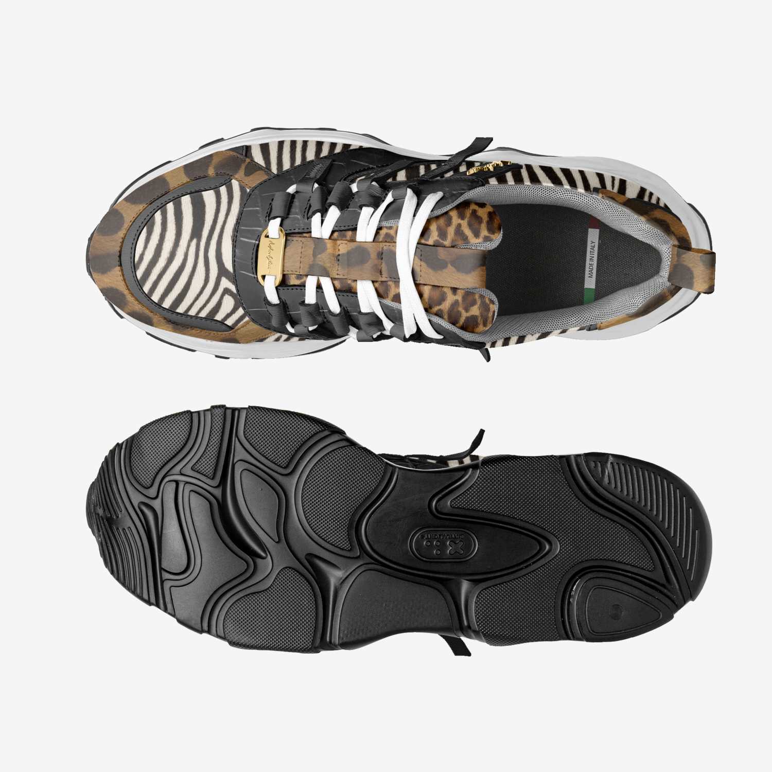 Mbandz 023 custom made in Italy shoes by Moneyatti Brand | Top view