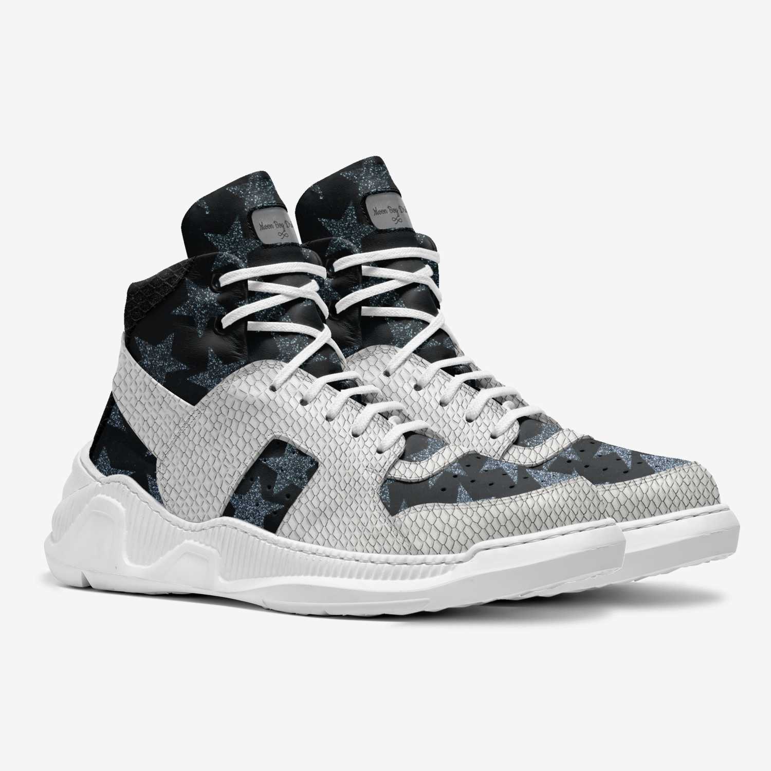 Moon Boy Dripz custom made in Italy shoes by $tackz / Wasia | Double view