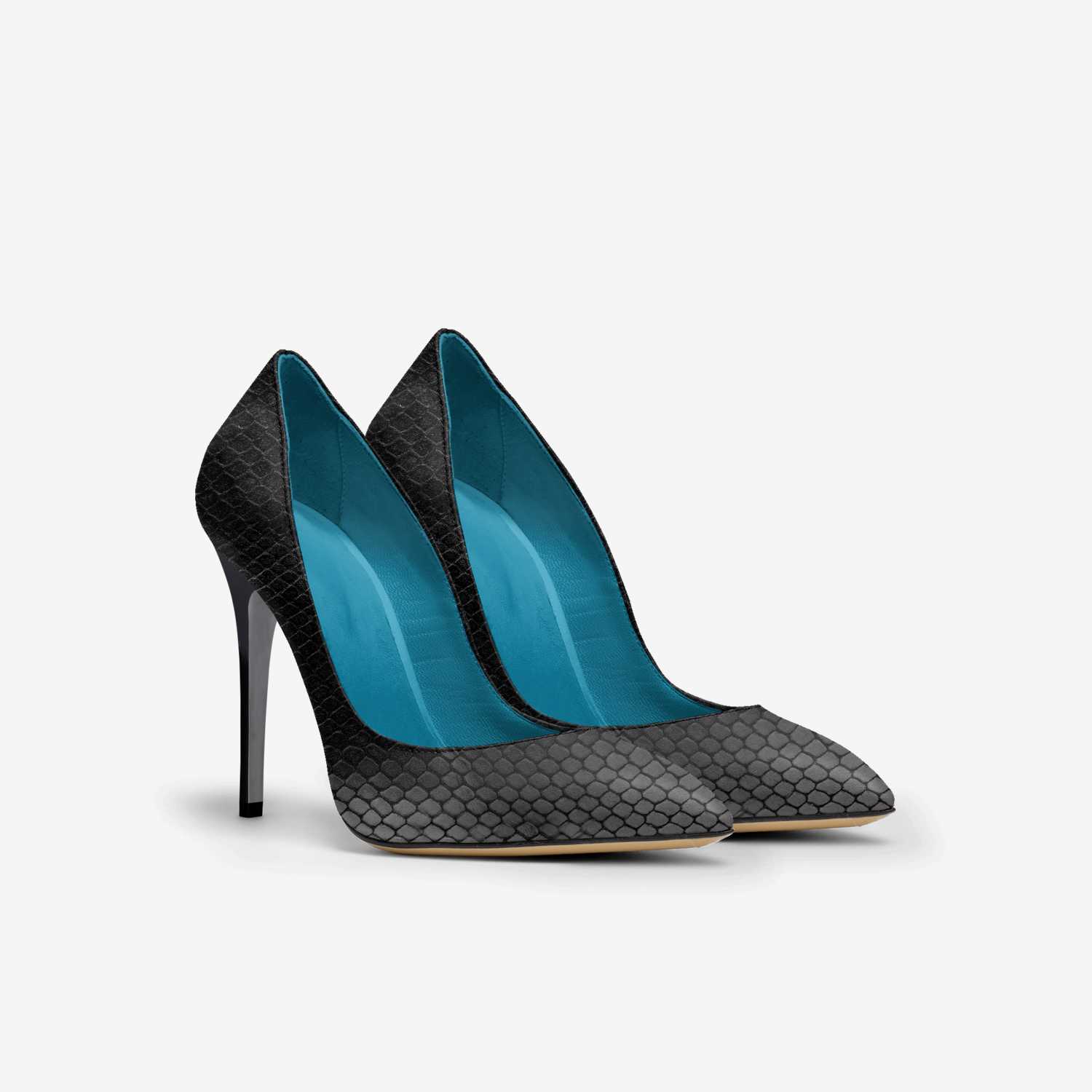 Her World custom made in Italy shoes by Les Will | Double view