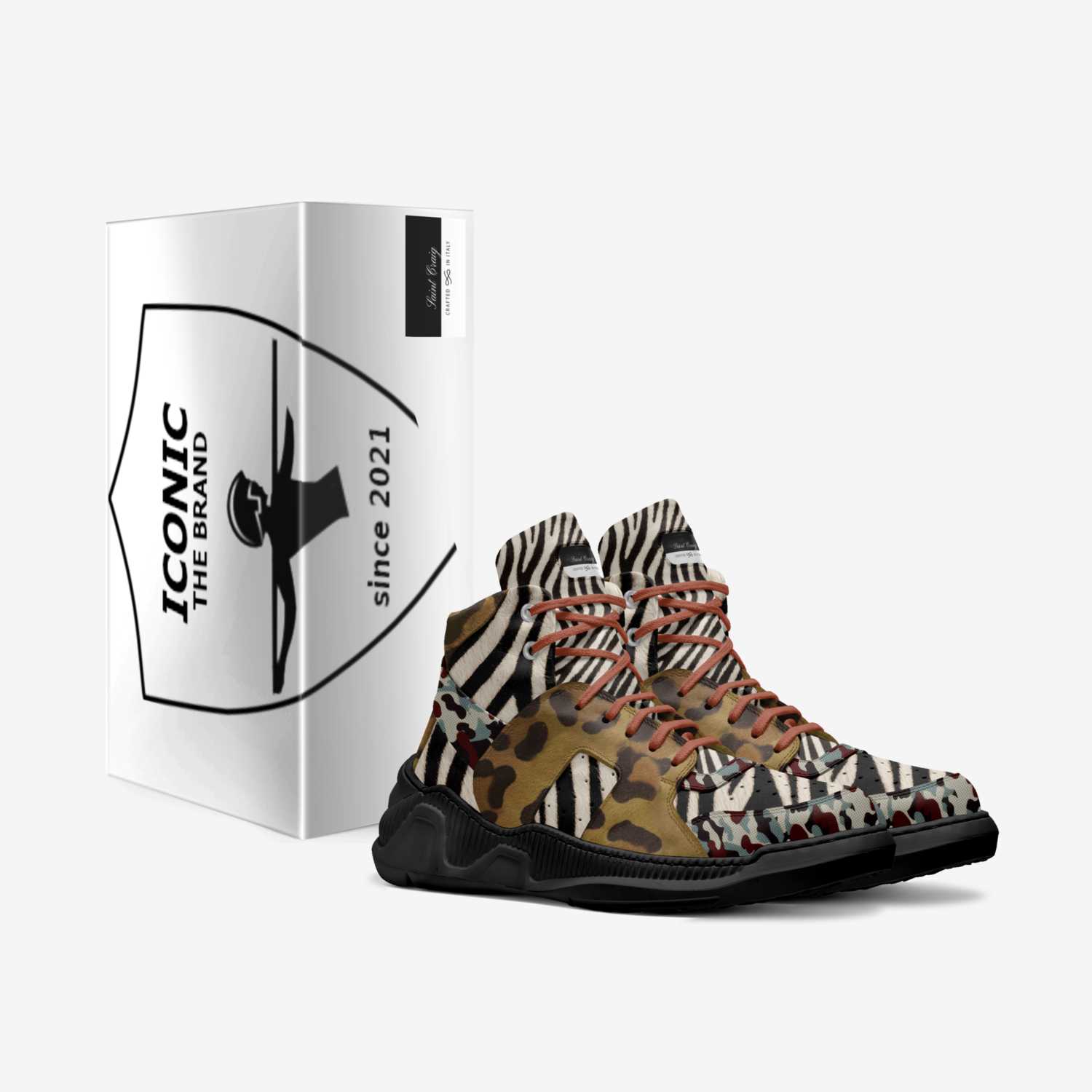 Saphari custom made in Italy shoes by Icon John | Box view
