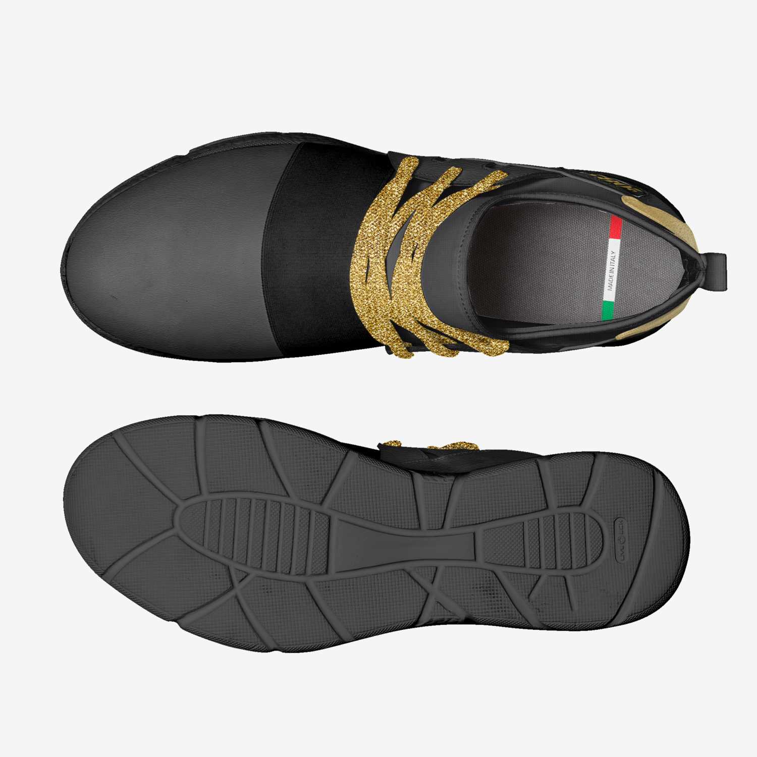 JTM 2082 Run God 2 custom made in Italy shoes by Jae Tyrone | Top view