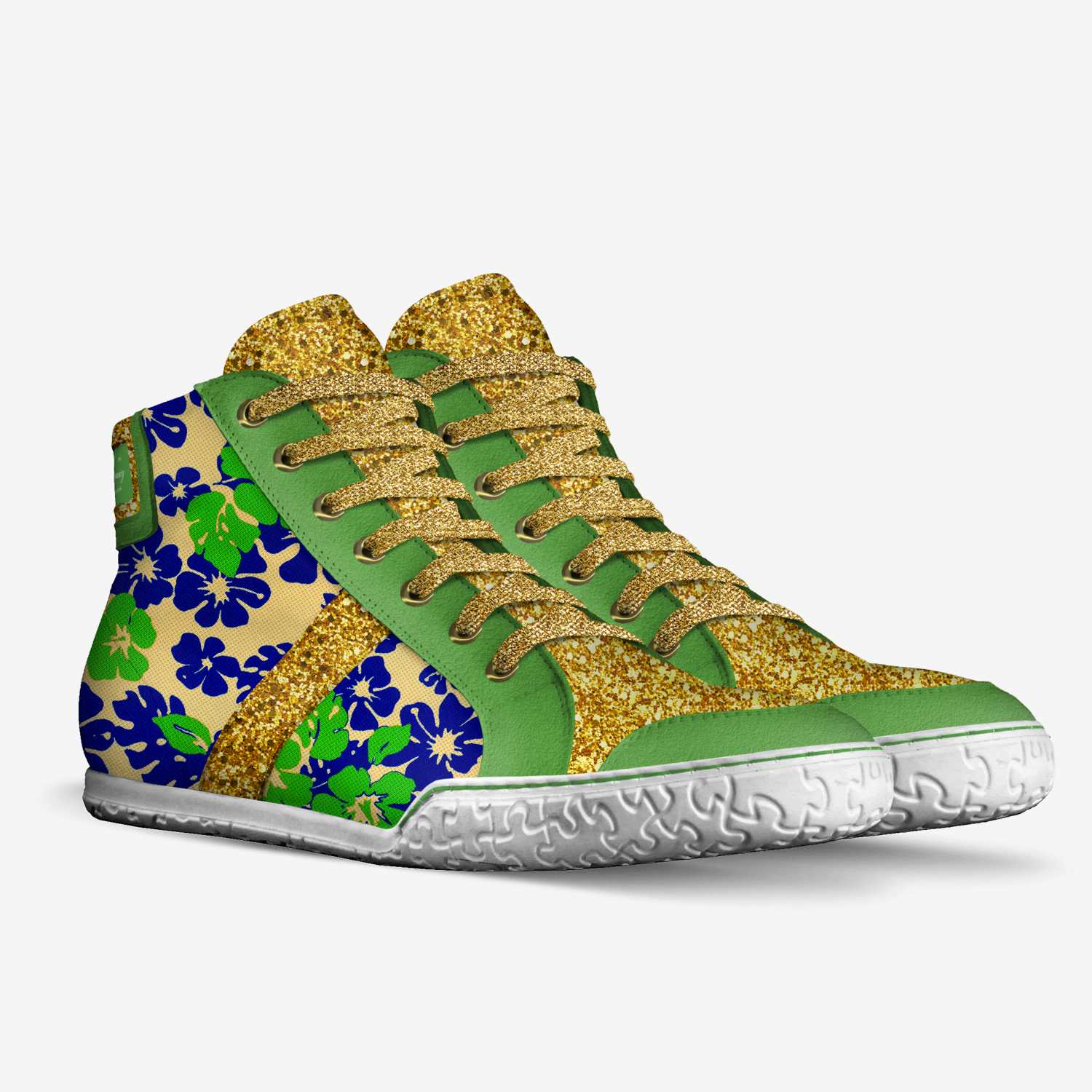 flaucy saucy custom made in Italy shoes by Ahshaki Gibson | Double view