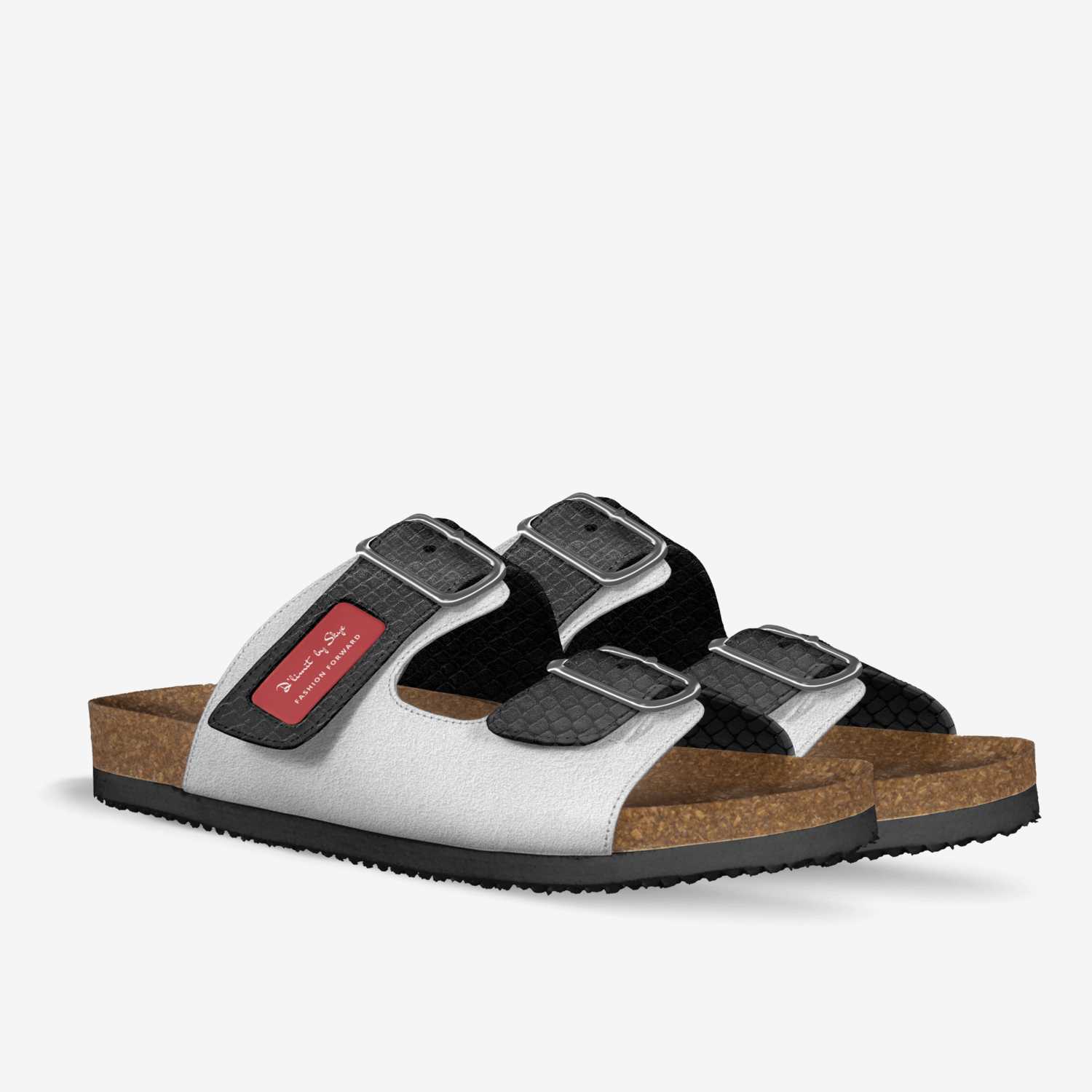 City Slides custom made in Italy shoes by Skye Davis | Double view