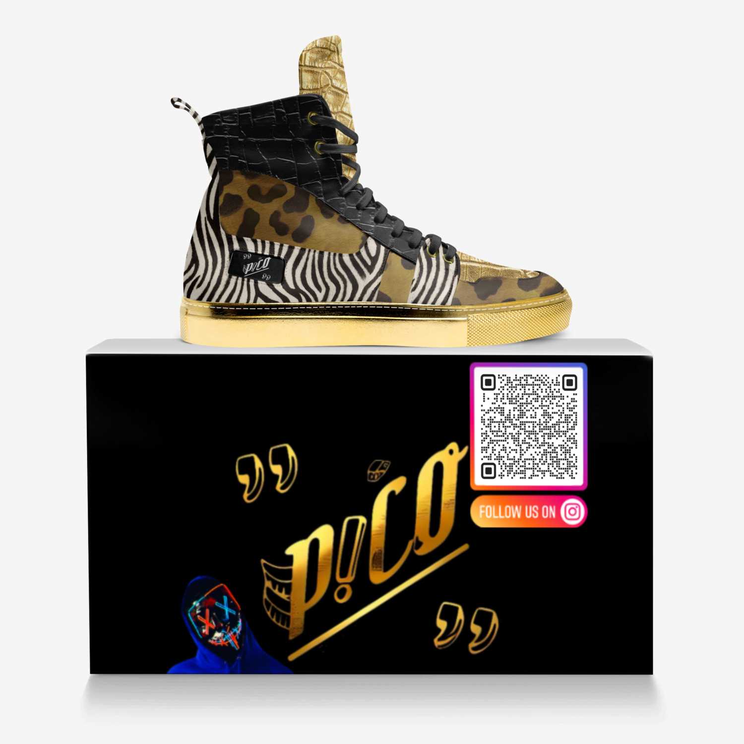 P!CO LOYALTY custom made in Italy shoes by Focus Grigsby | Over box view