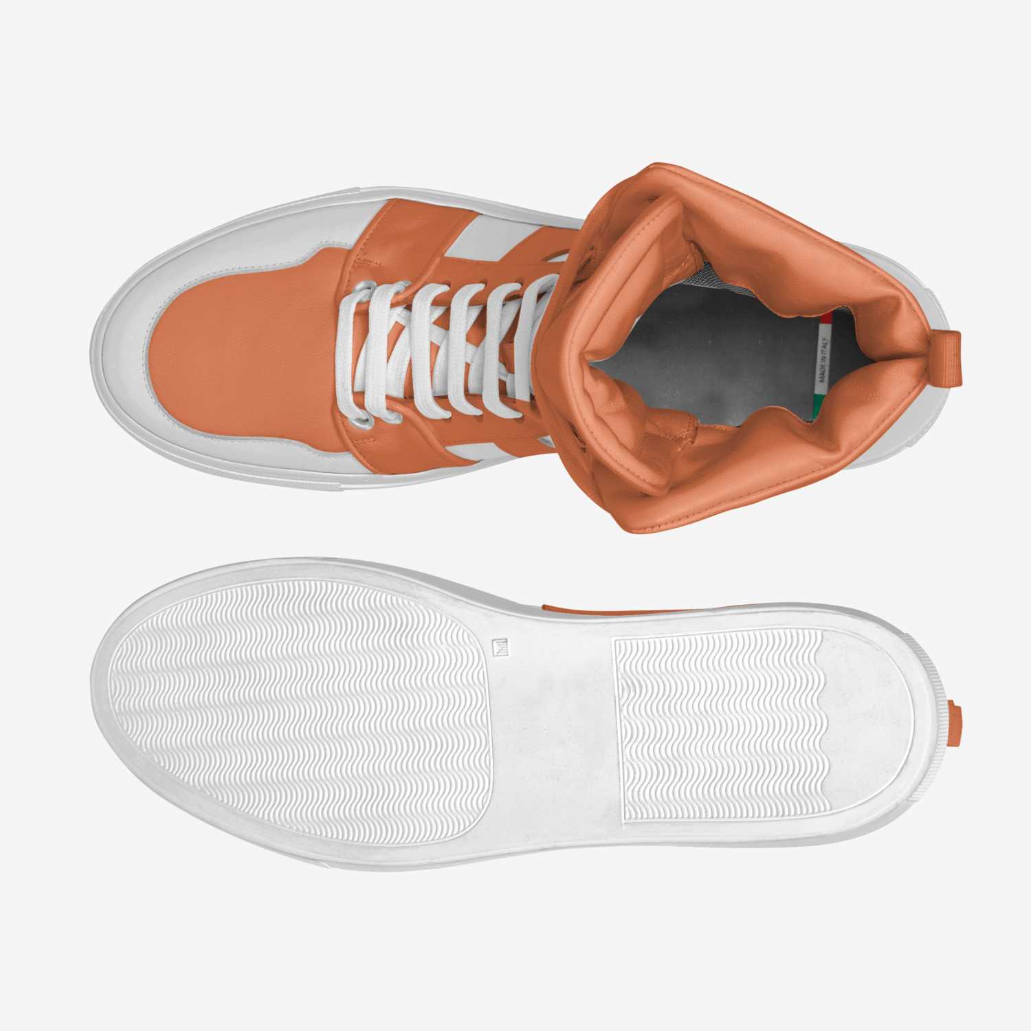 Crema custom made in Italy shoes by Zehn Dieci | Top view