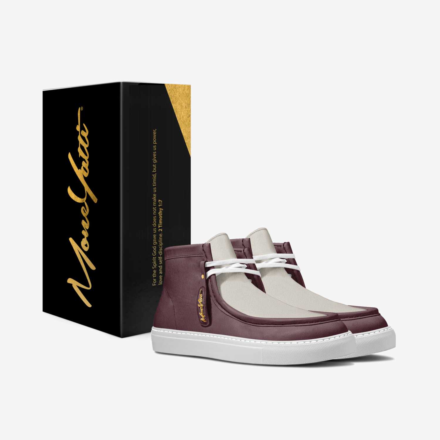 LUX SUEDE 2TONE 01 custom made in Italy shoes by Moneyatti Brand | Box view