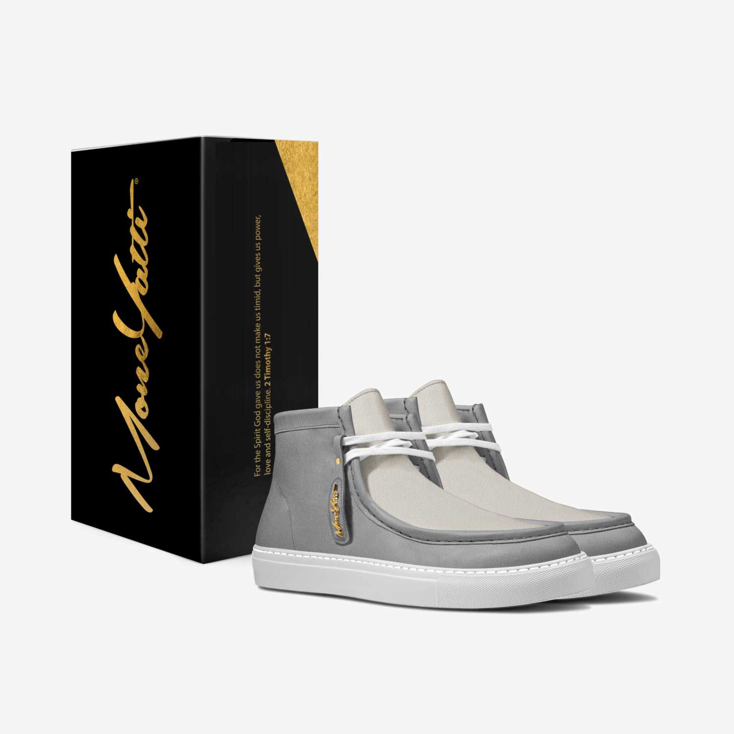 LUX SUEDE 2TONE 02 custom made in Italy shoes by Moneyatti Brand | Box view